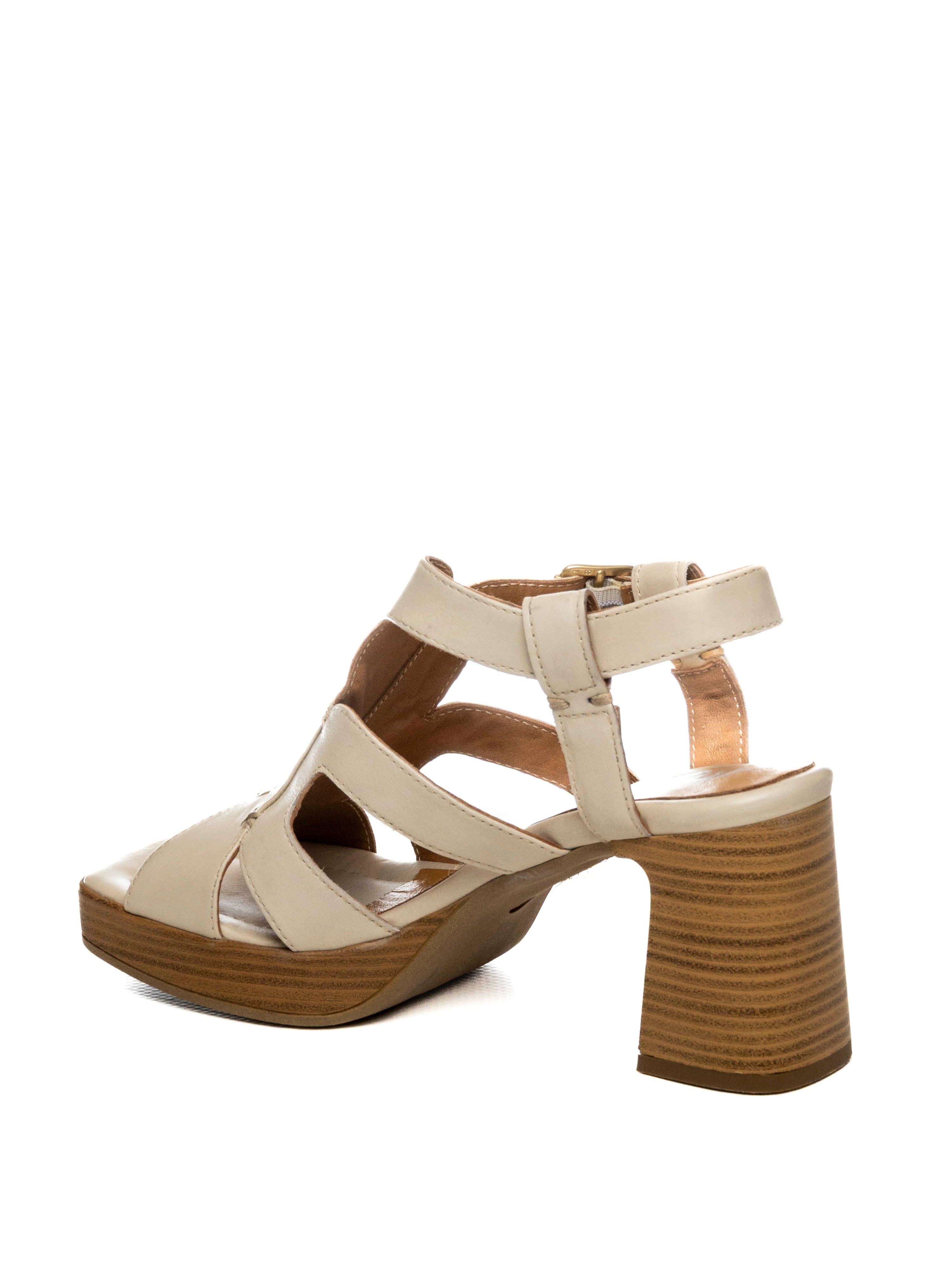MJUS sandalo pelle beige N19003 PELLE-6006