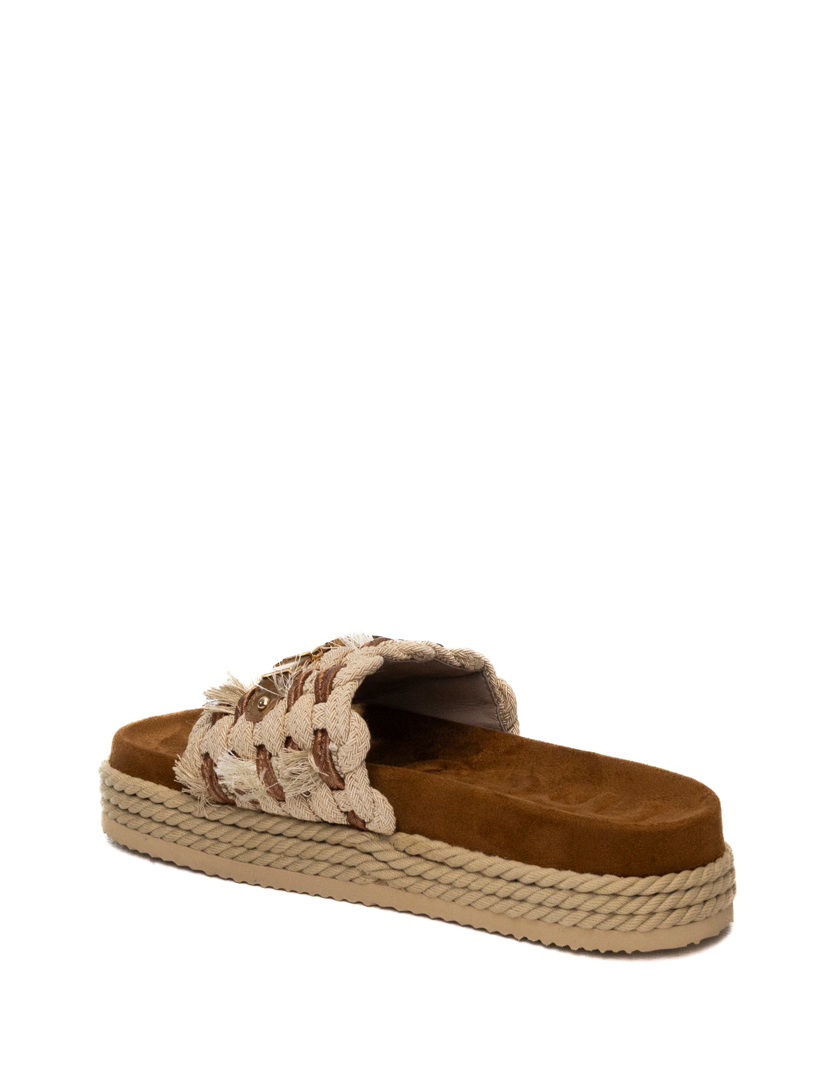 MOU Sandalo frange beige 451008K ROPE-BEIGE
