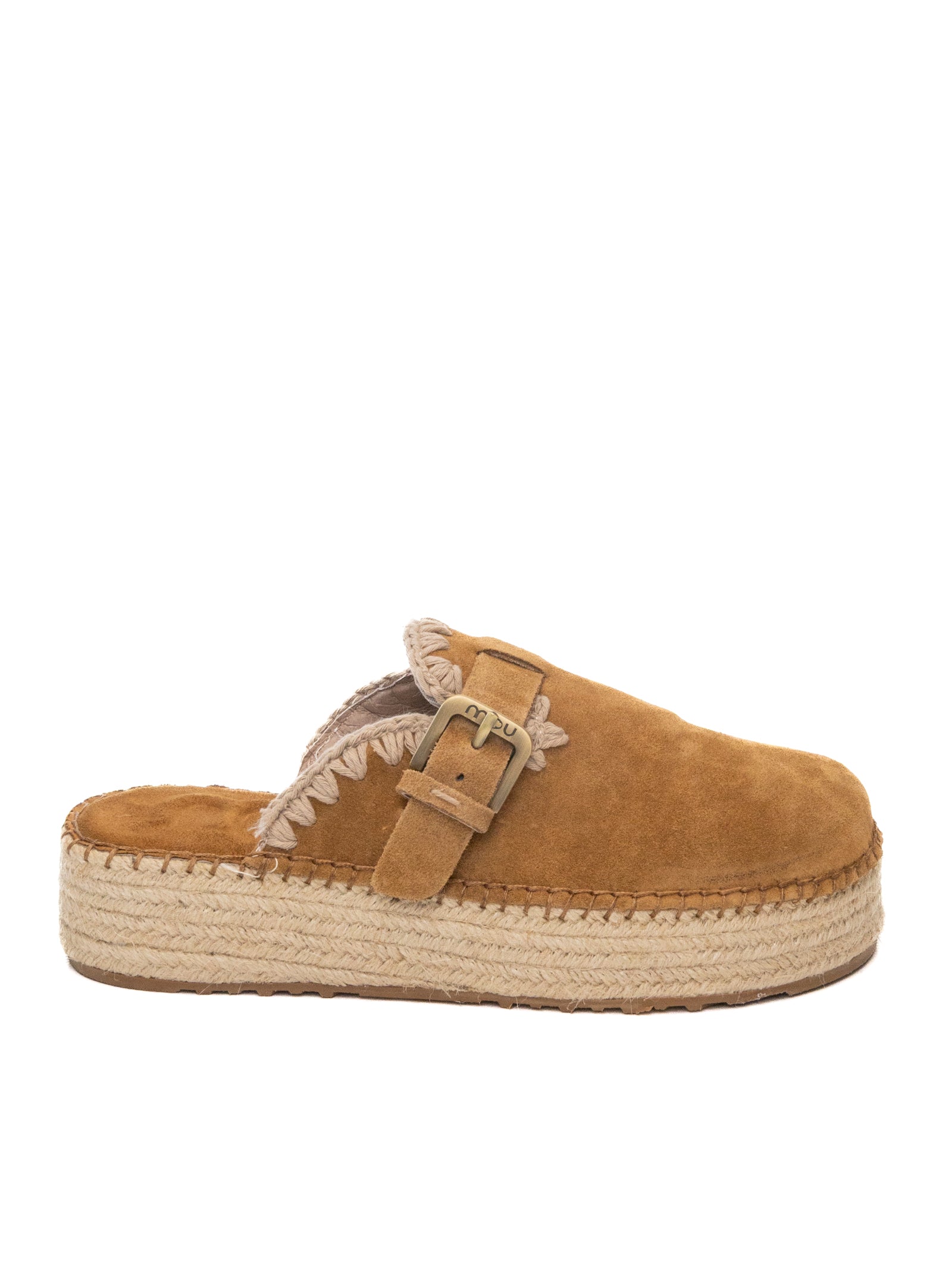 MOU Sabot camoscio cognac 641000A SUEDE-COG
