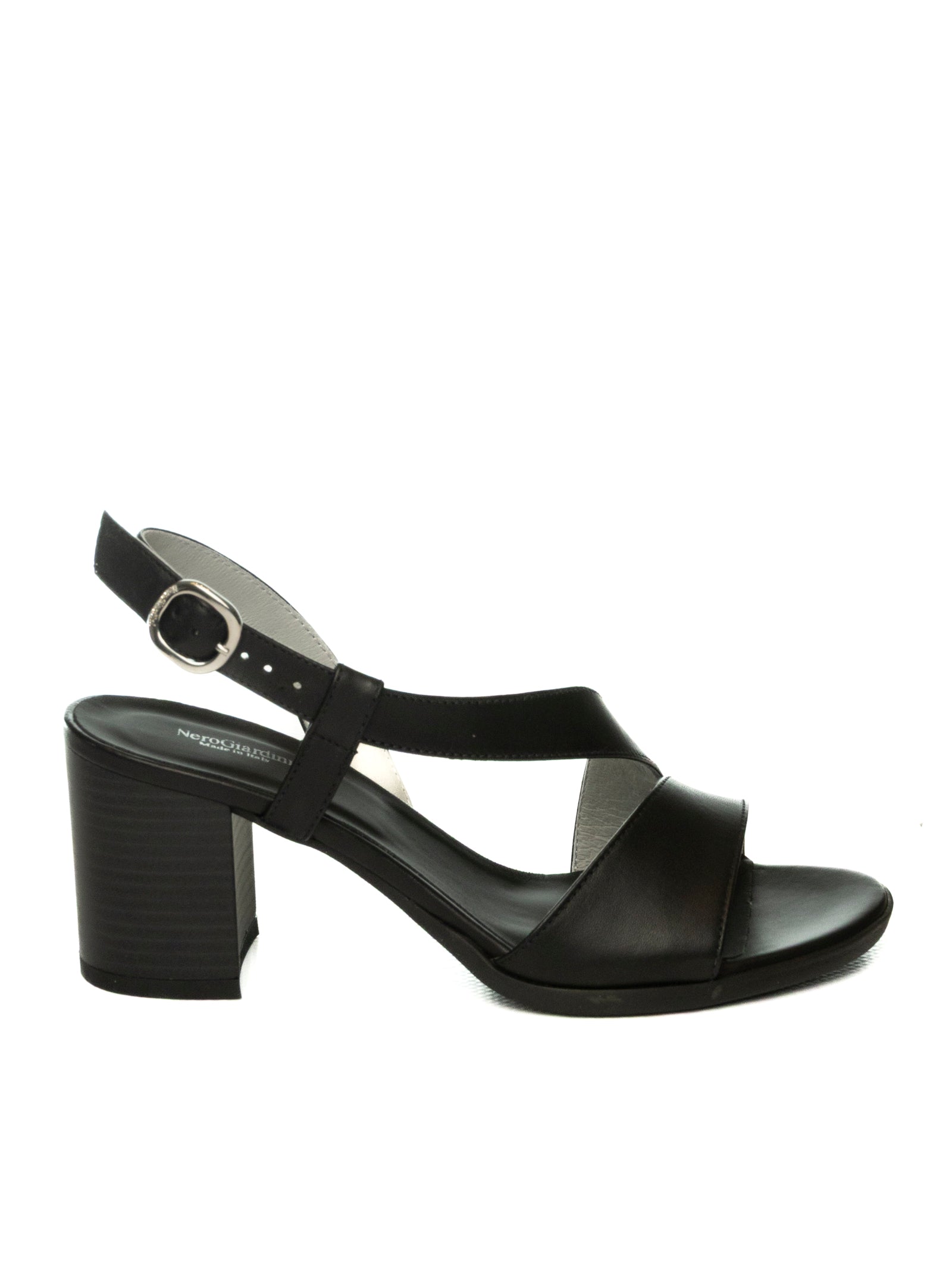 NERO GIARDINI Sandalo pelle nero E410440 TAMIGI-NERO