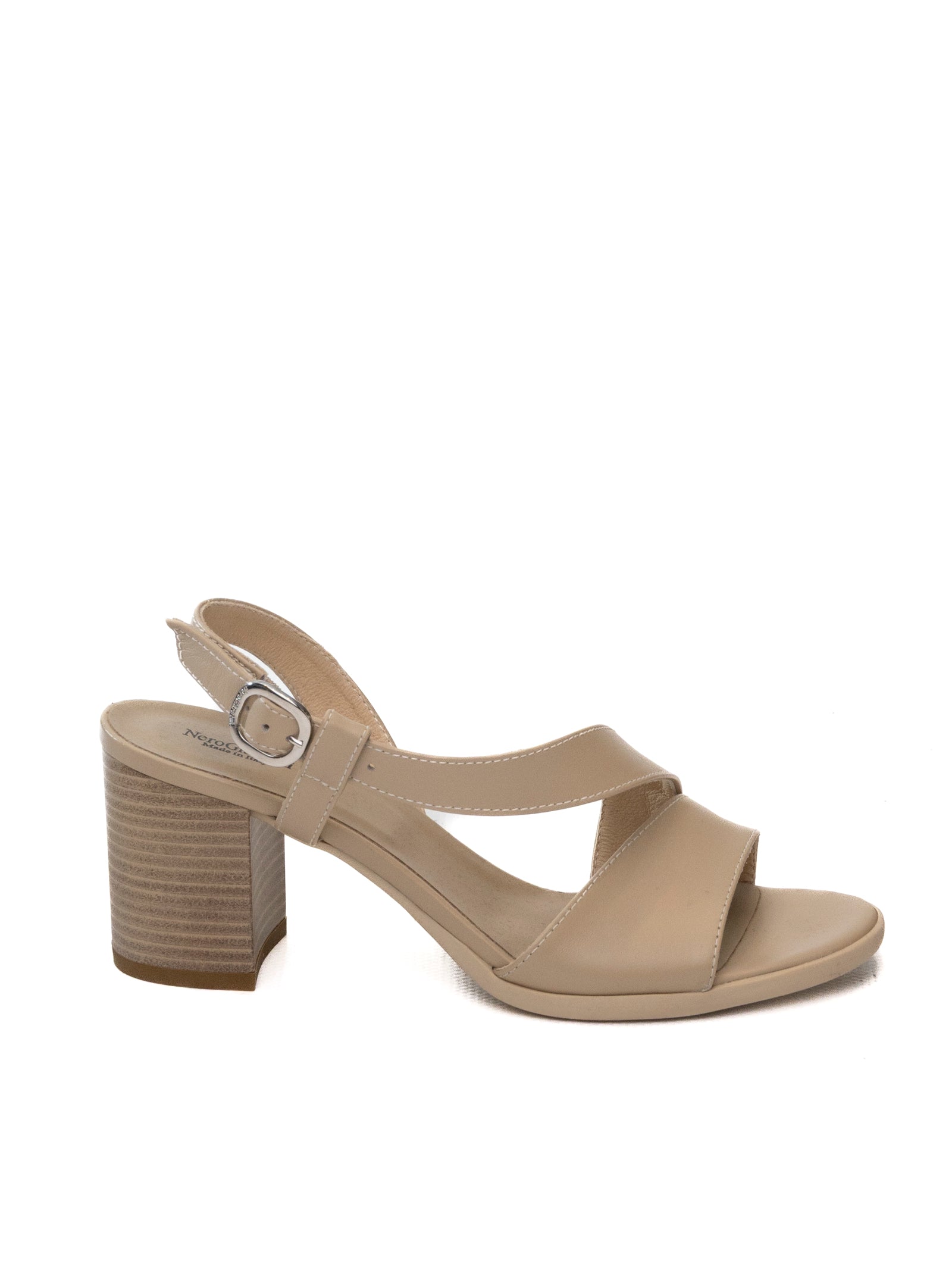 NERO GIARDINI Sandalo pelle beige E510440 TAMIGI-LINO