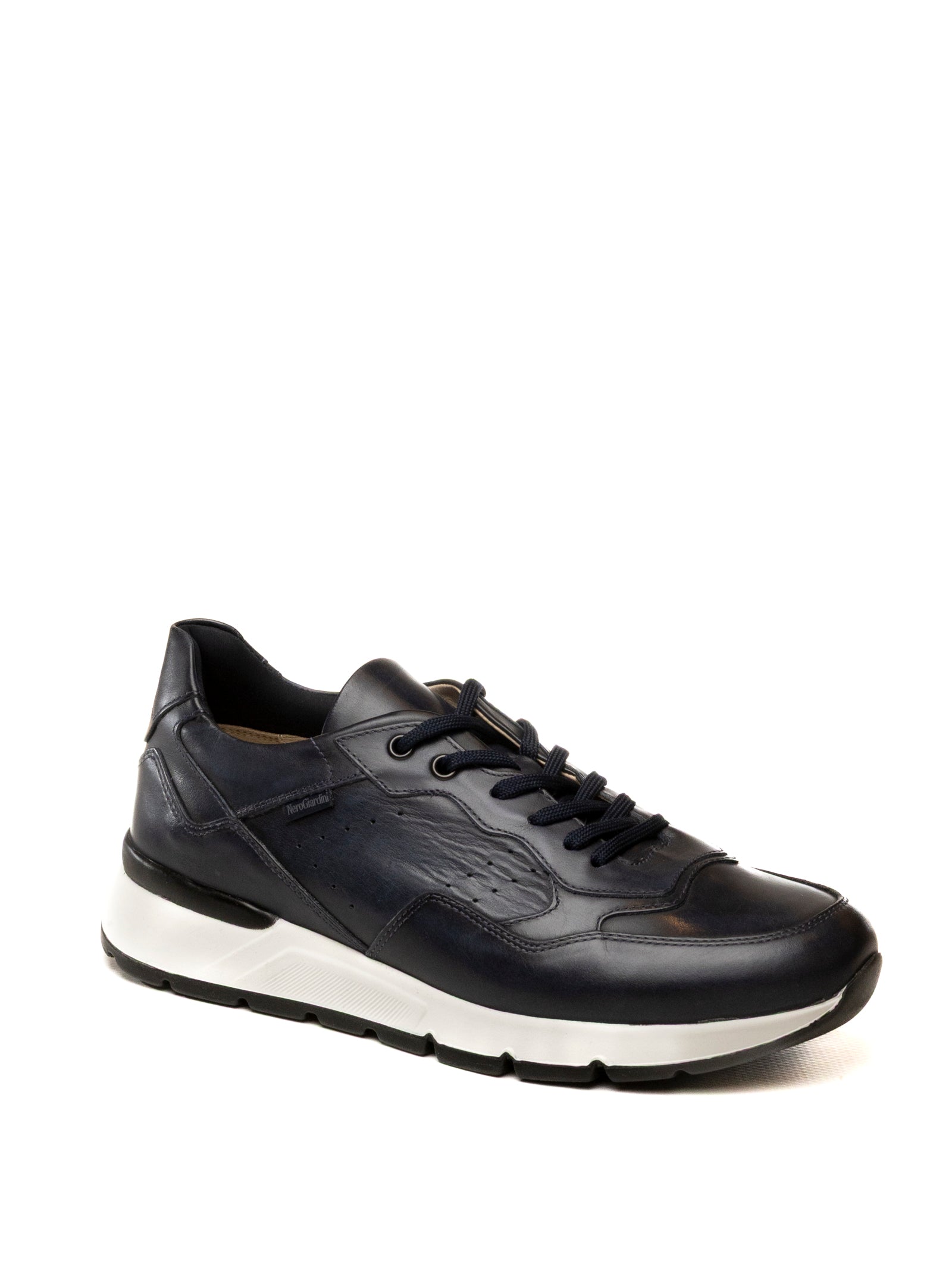 NERO GIARDINI Sneaker pelle blu E500640 DELAVATO-INCANTO