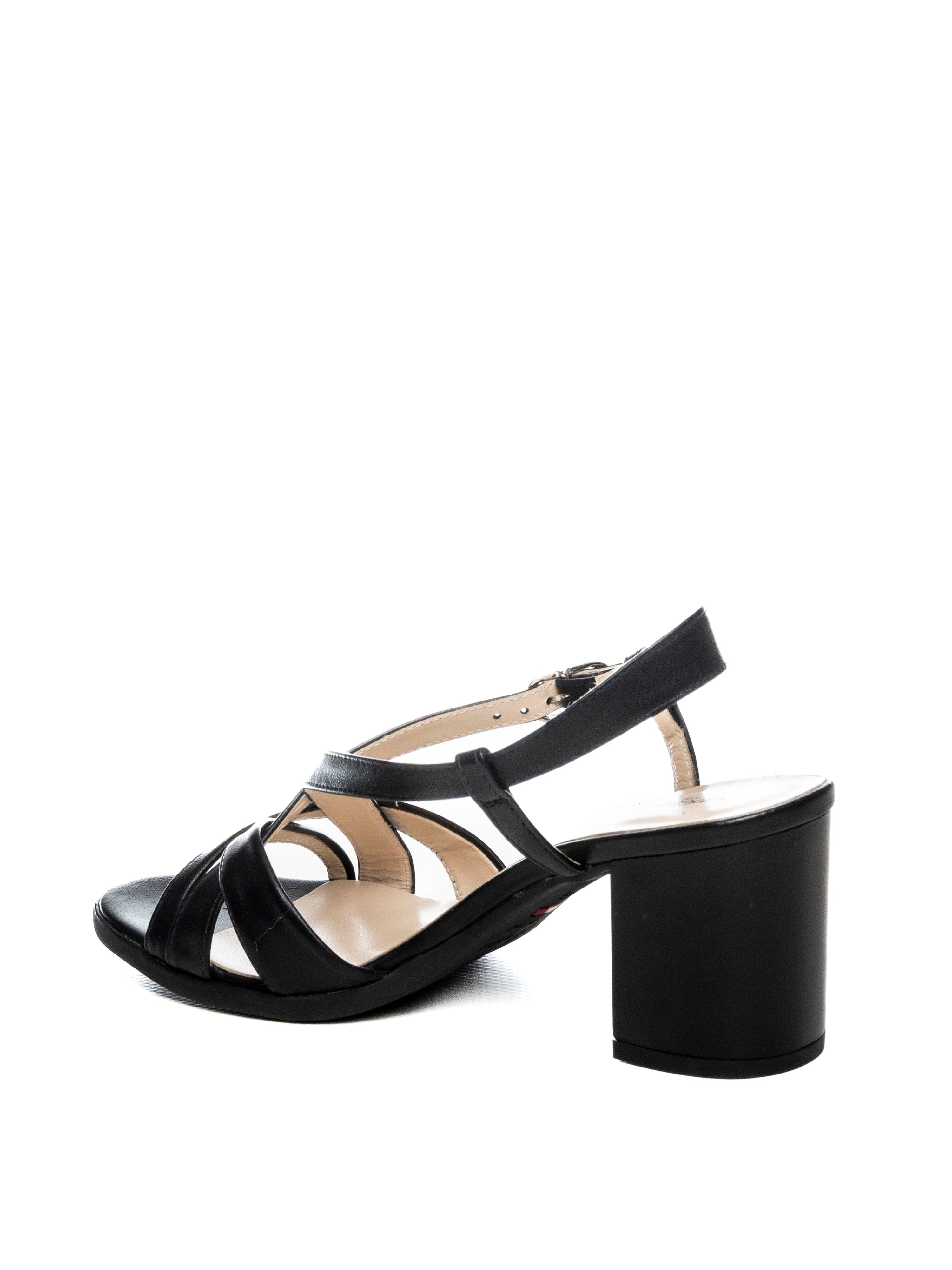 NERO GIARDINI Sandalo pelle nero E615752 PANDORA-NERO