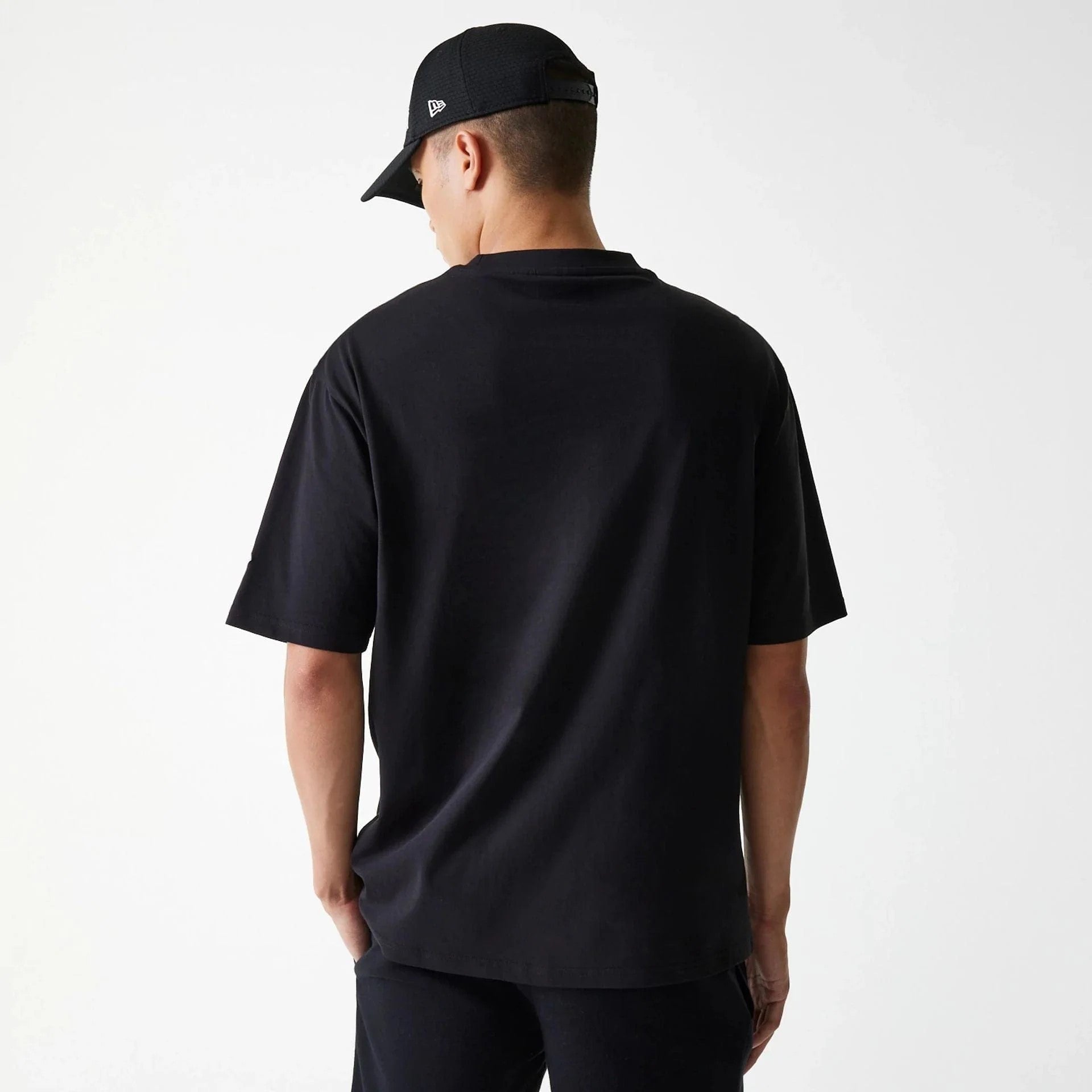 NEW ERA t-shirt cotone nera 60675746 NOS MLB-BLK