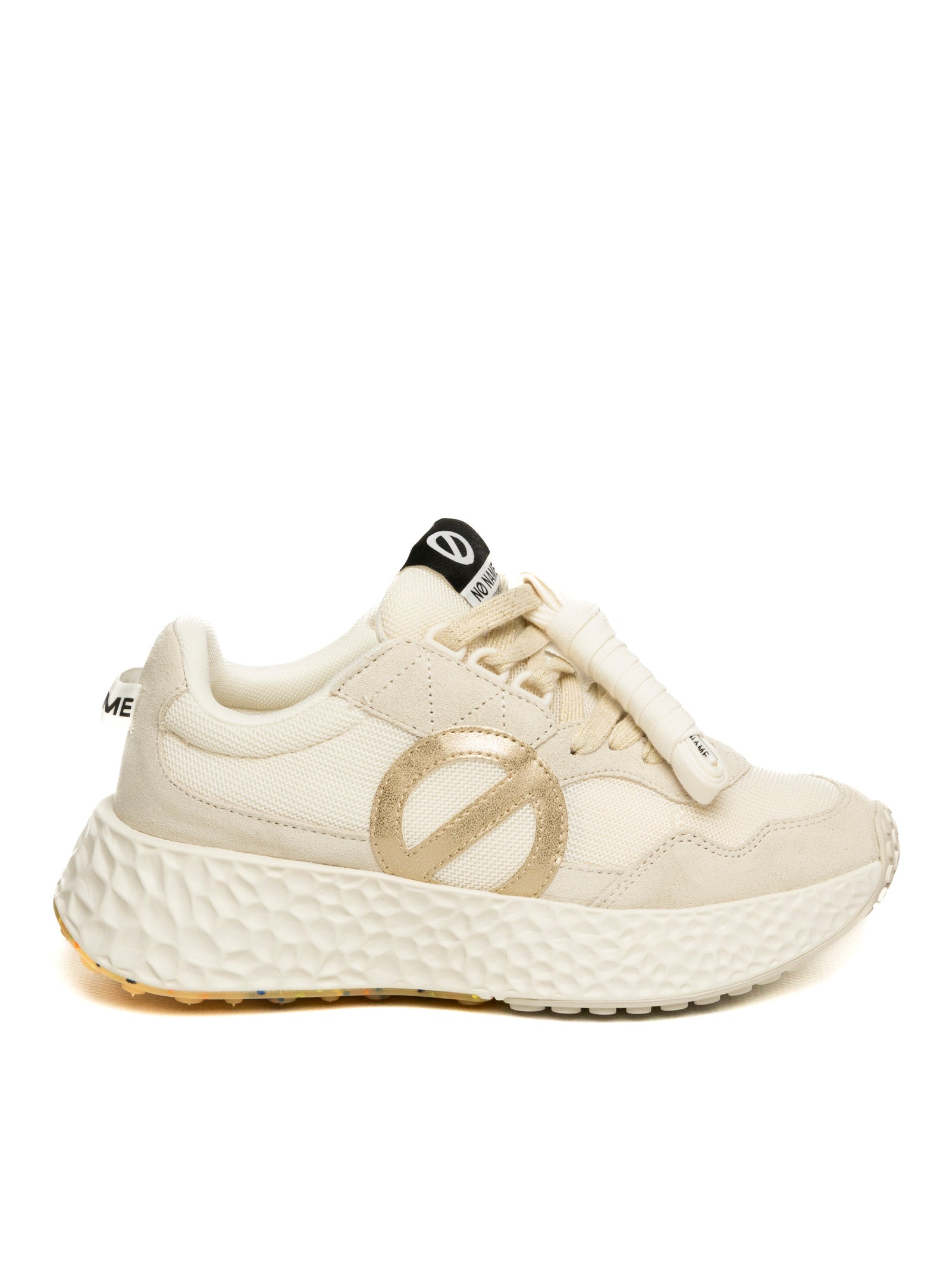 NO NAME Sneaker carter jogger bianco/oro CARTER-JOGGER SUEDE-WHI/DOV/DOV