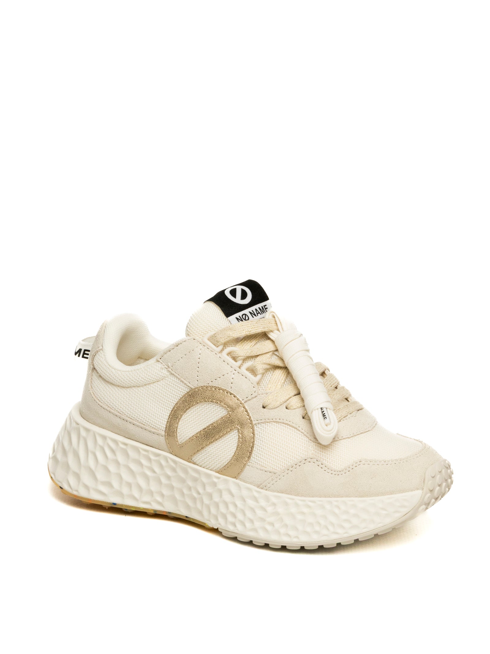 NO NAME Sneaker carter jogger bianco/oro CARTER-JOGGER SUEDE-WHI/DOV/DOV