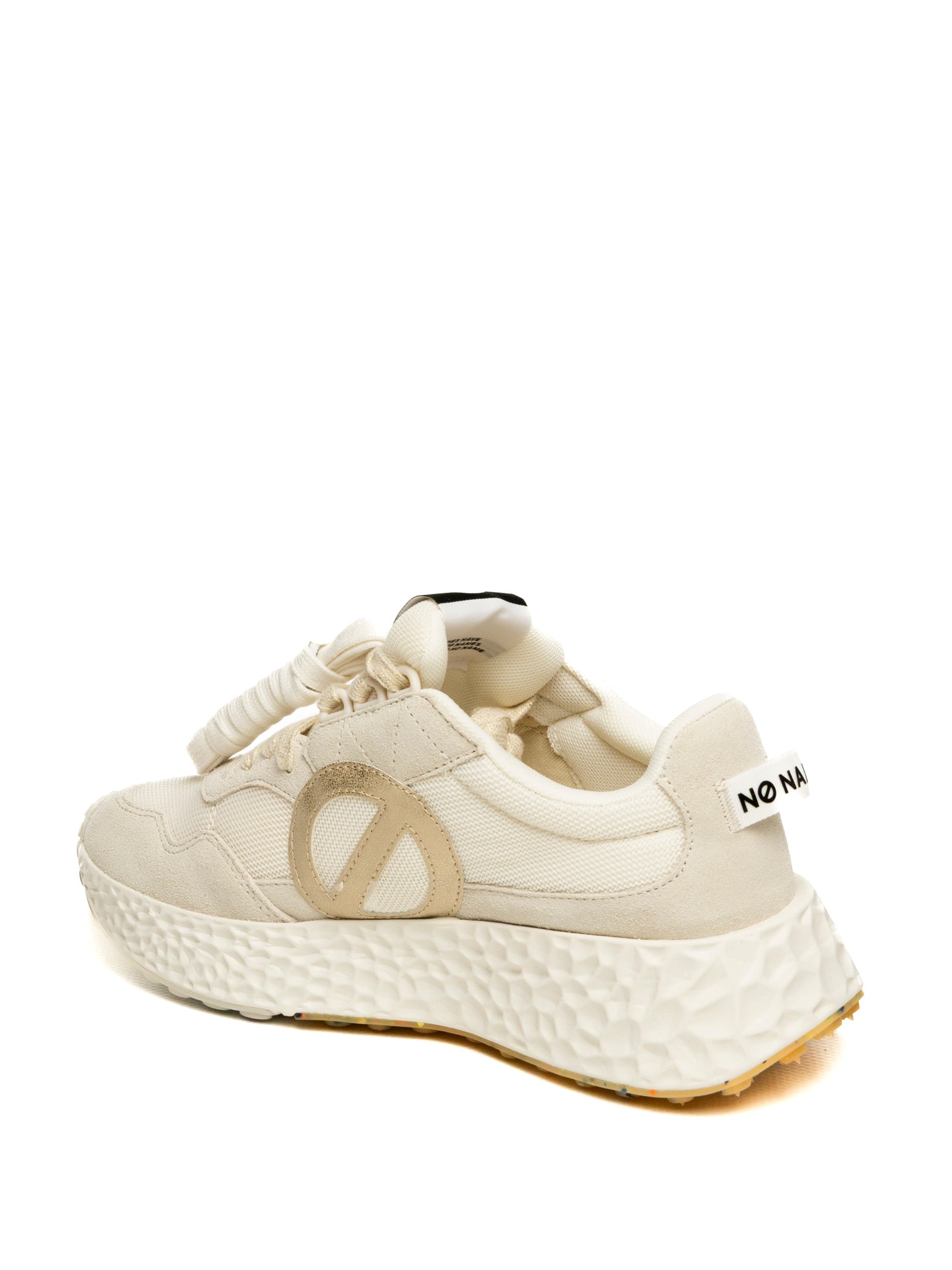 NO NAME Sneaker carter jogger bianco/oro CARTER-JOGGER SUEDE-WHI/DOV/DOV