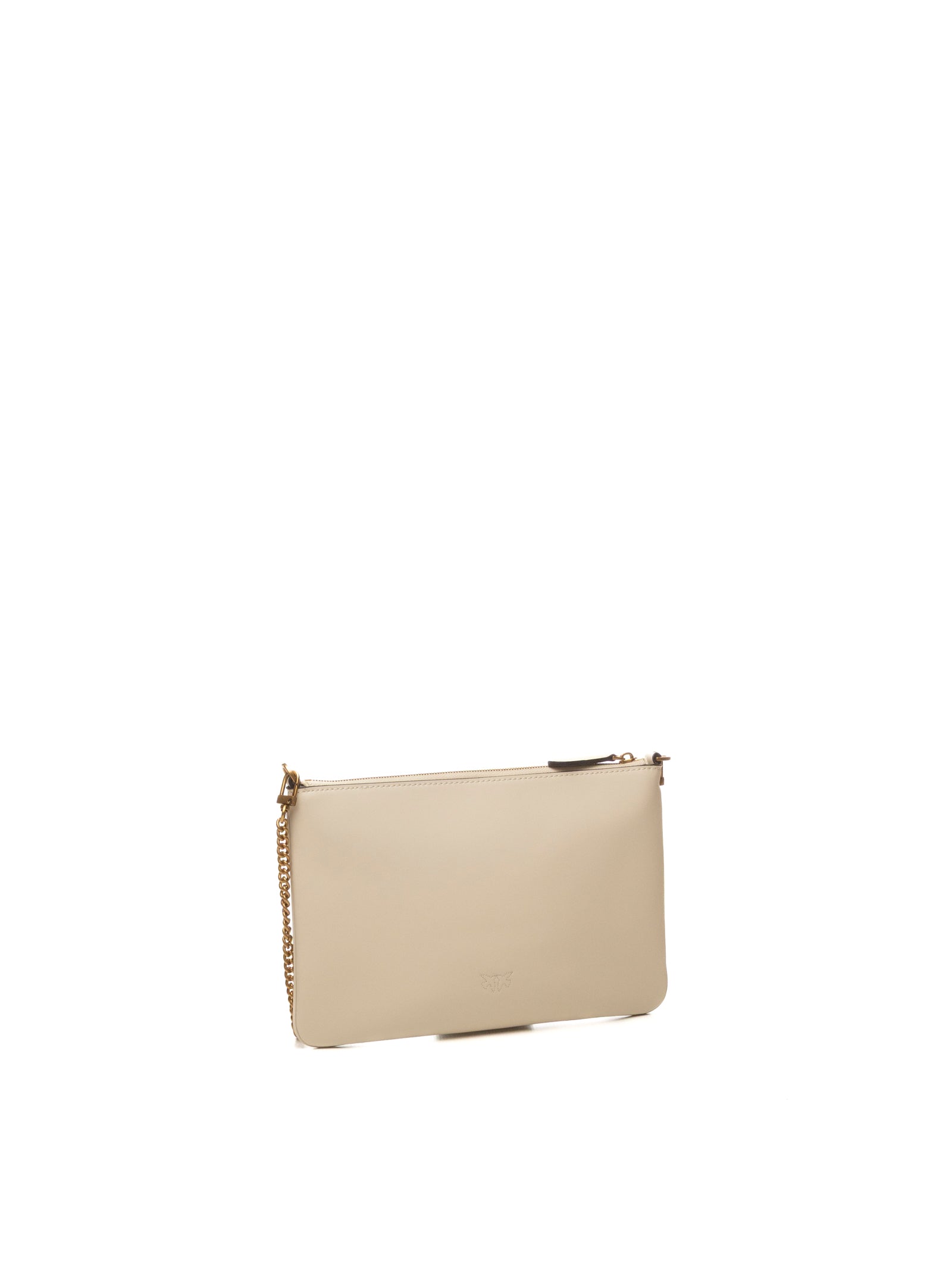 PINKO borsa a spalla flat classic bianco/oro 100455-AOF1 FLAT CLASSIC-Z14Q