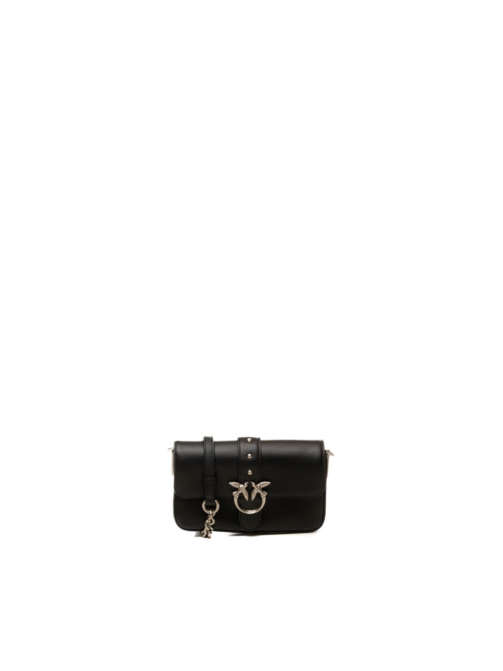 PINKO borsa a spalla love one nero/argento 105353-A0QO LOVE ONE-Z99O