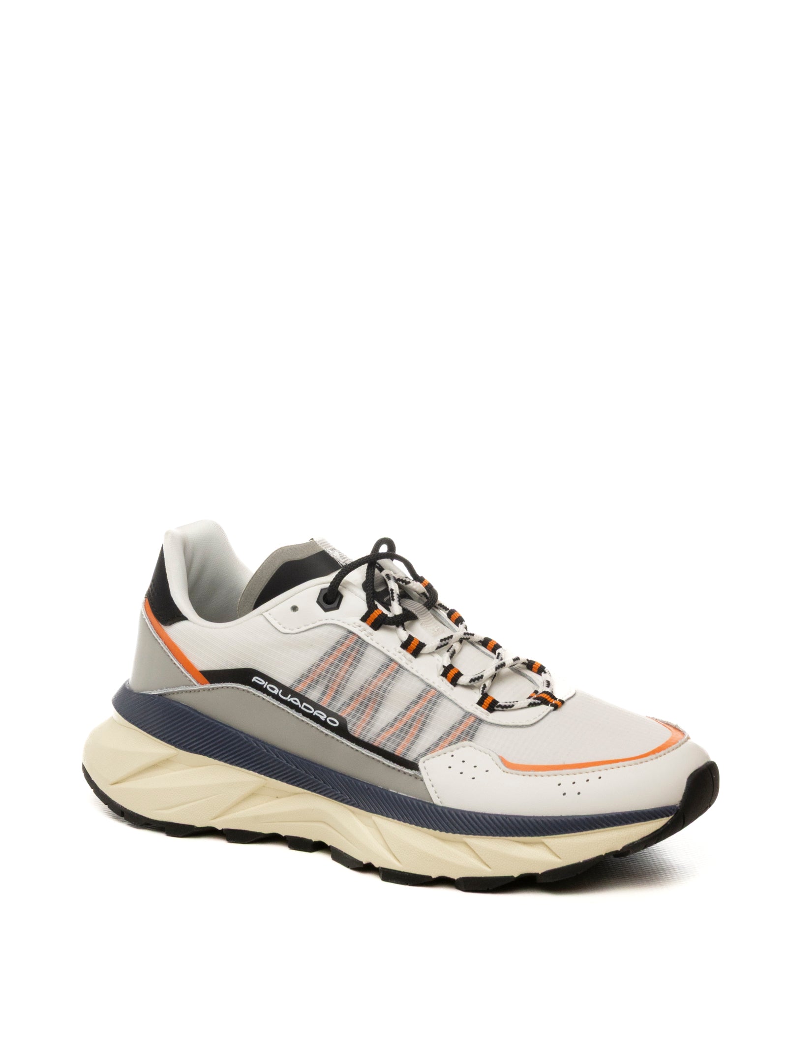 PIQUADRO Sneaker tessuto tecnico bianco multi PQ7505 CAM/NYL-WHITE