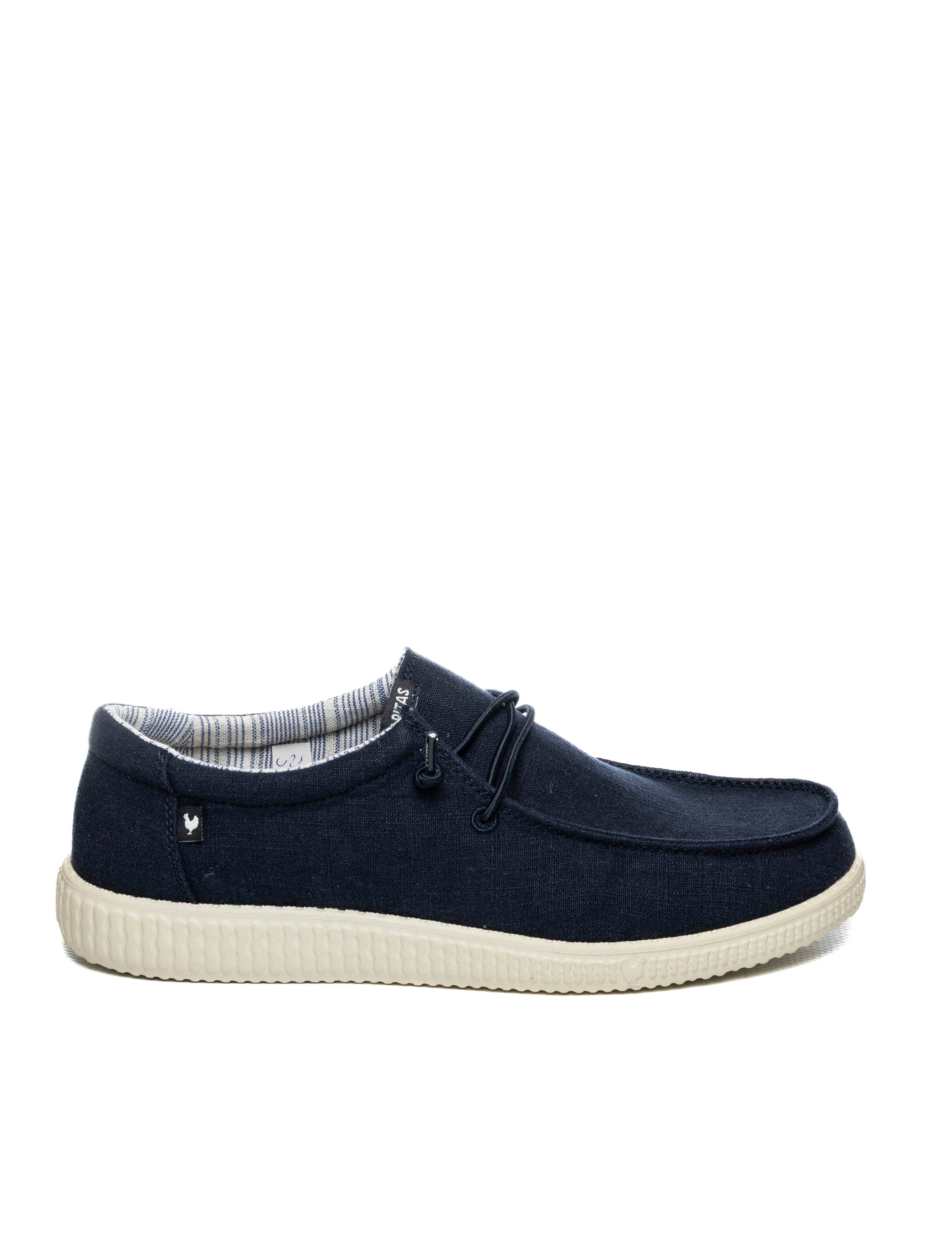 PITAS slipon linen blu LINEN TESSUTO-MARINO