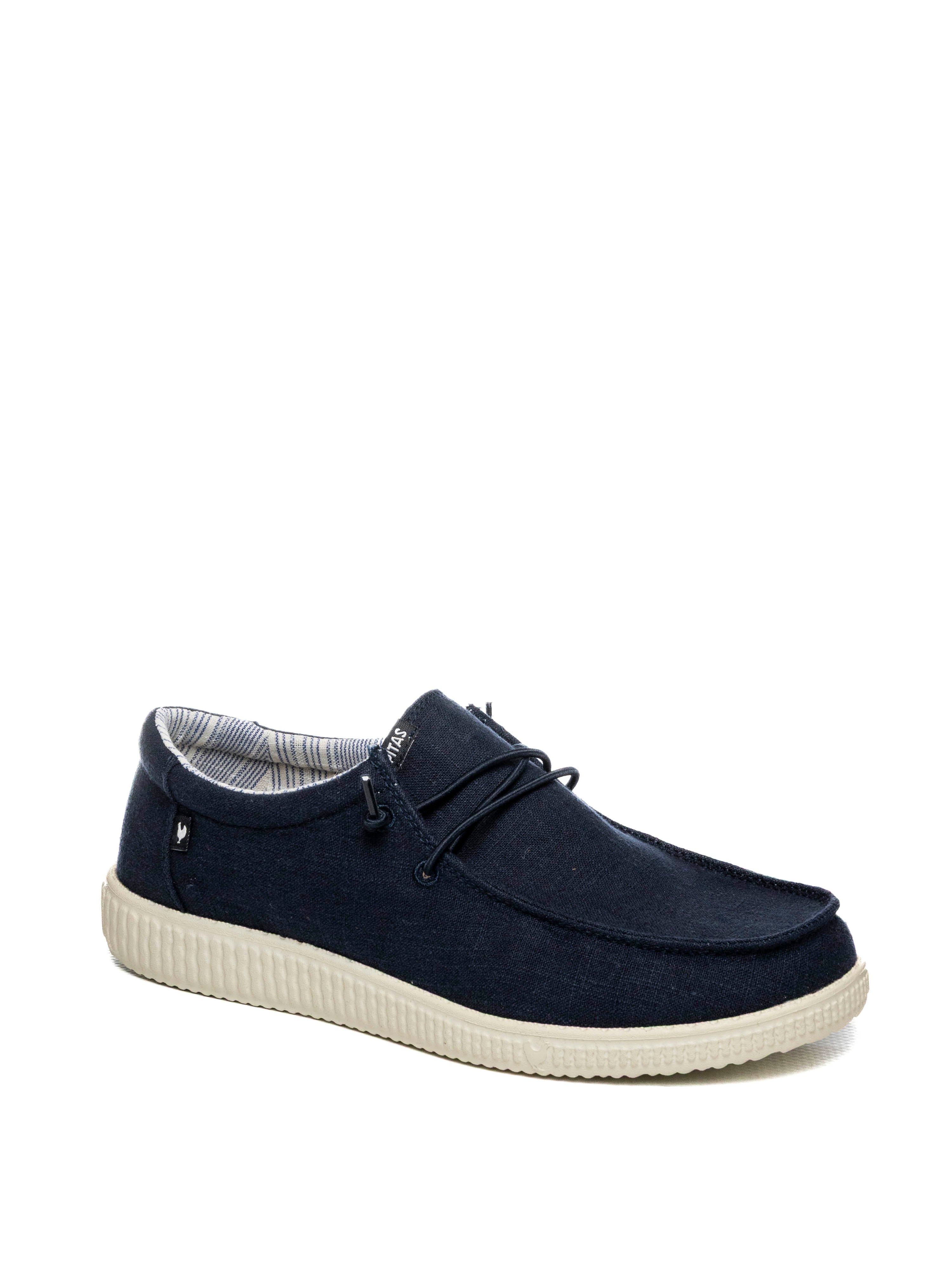 PITAS slipon linen blu LINEN TESSUTO-MARINO