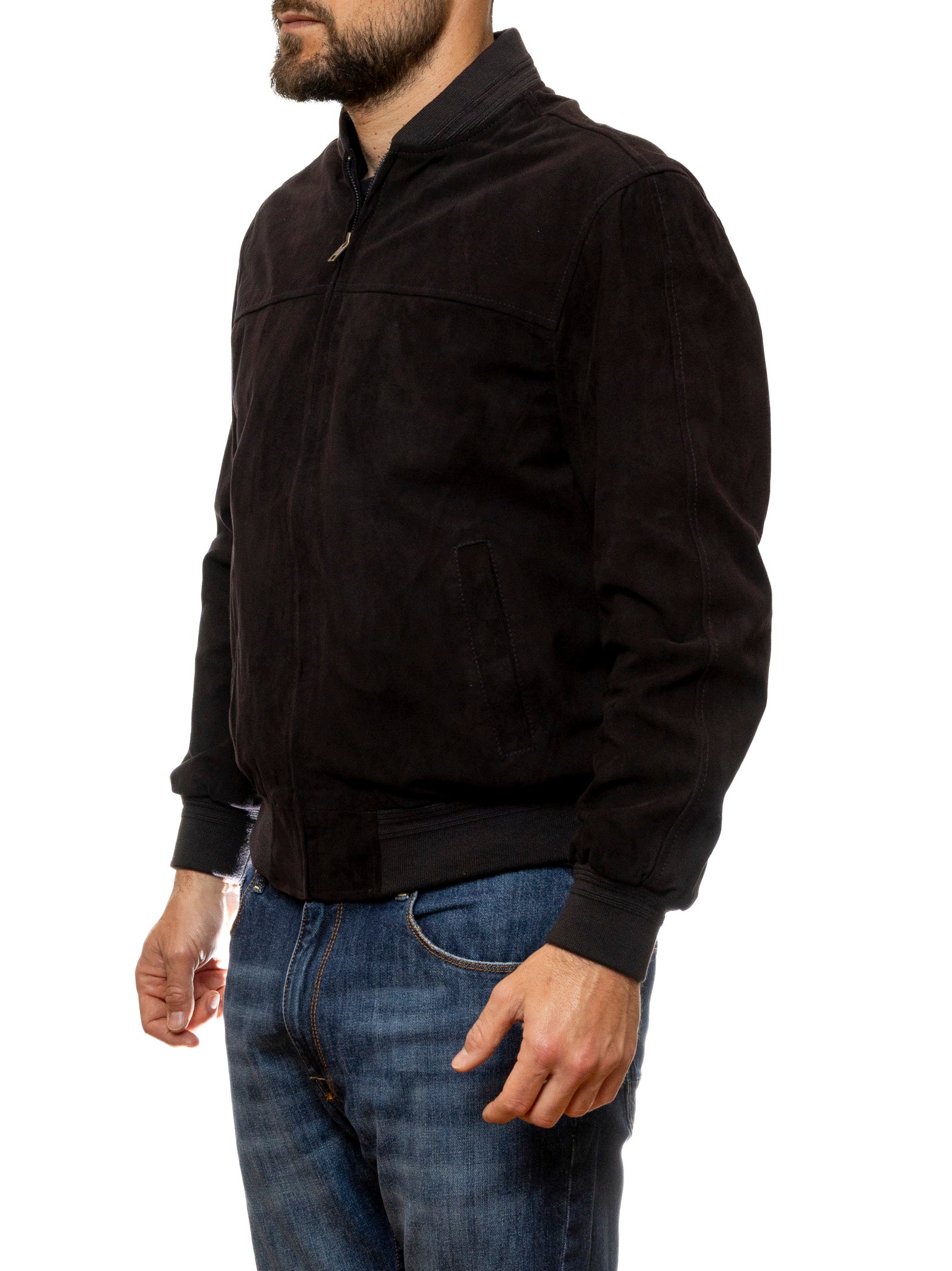 PK BY PASKAL giubbino camoscio blu 003 CAM-BLU