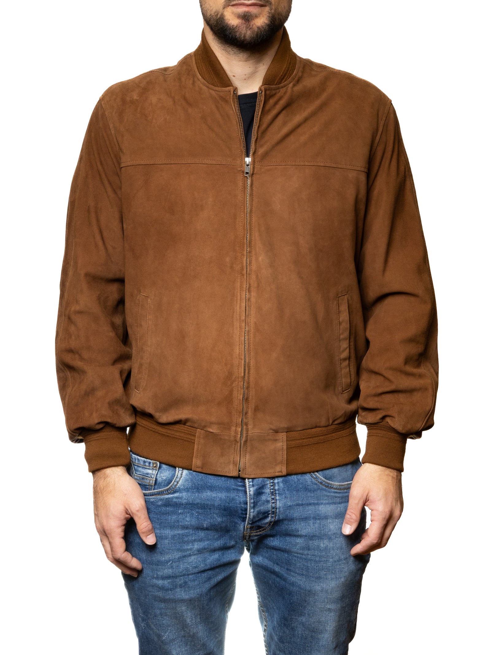PK BY PASKAL giubbino camoscio marrone 004 CAM-WHISKY