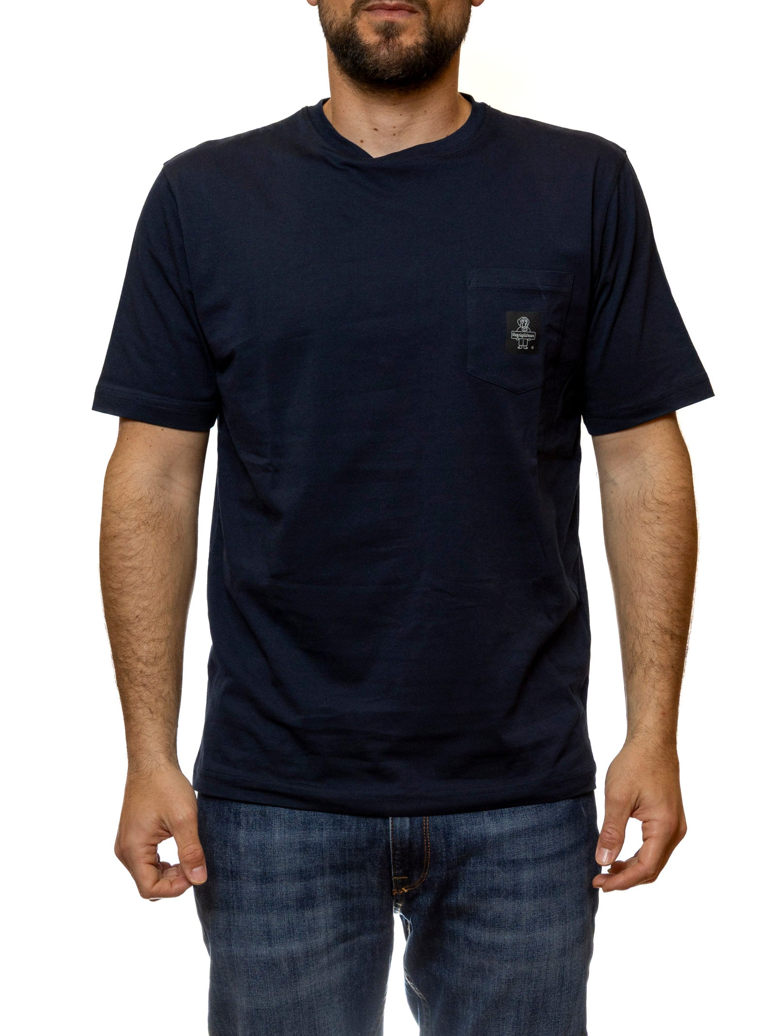 REFRIGIWEAR girocollo cotone blu T22600 PIERCE-F02800