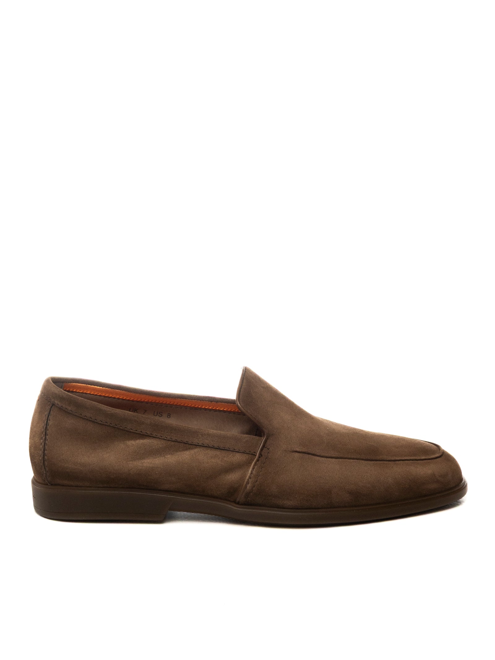 SANTONI Mocassino camoscio moro 18829 BROWN-M21