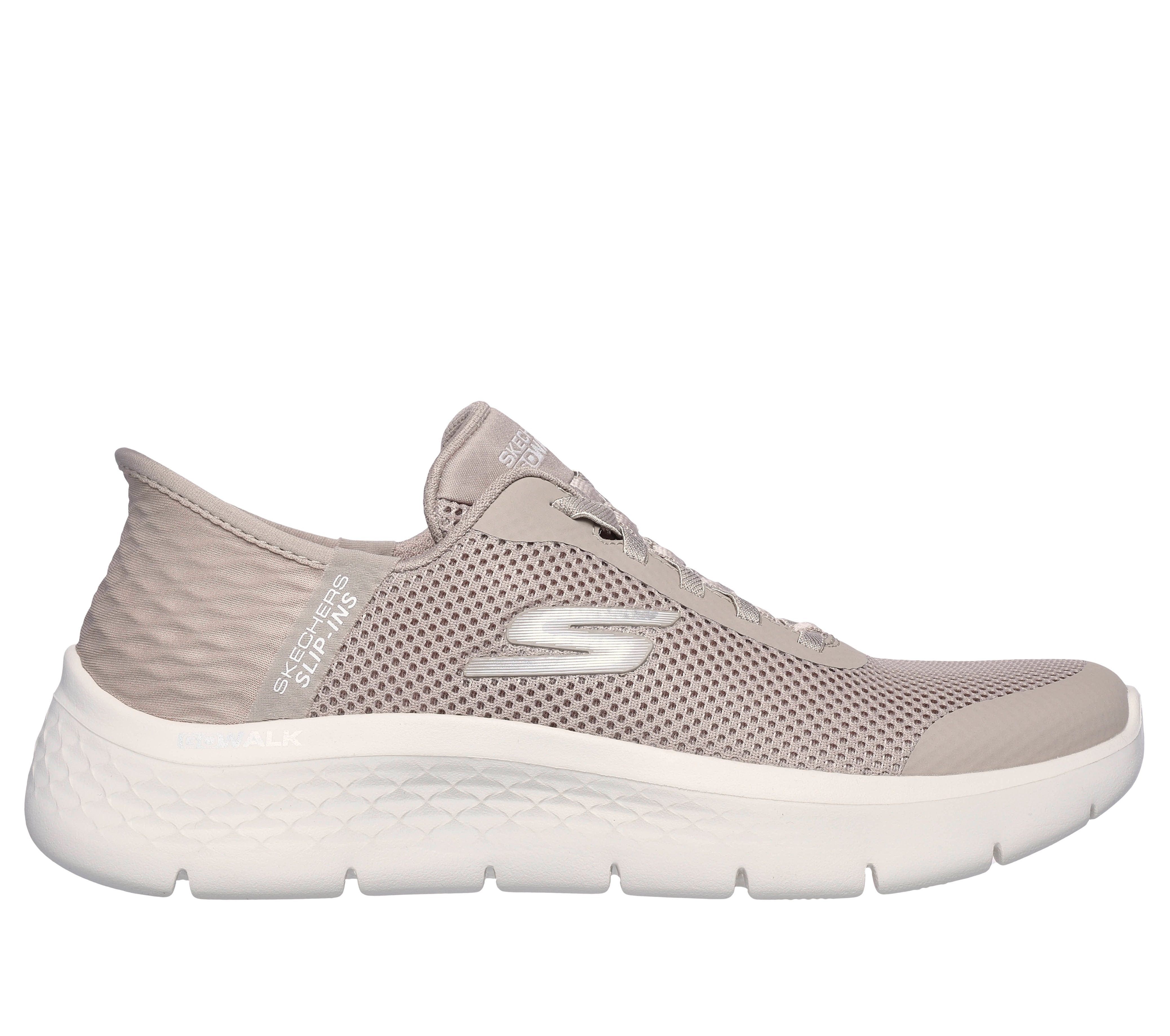 SKECHERS Sneaker go walk flex slip ins taupe 124836 GO WALK FLEX-TPE