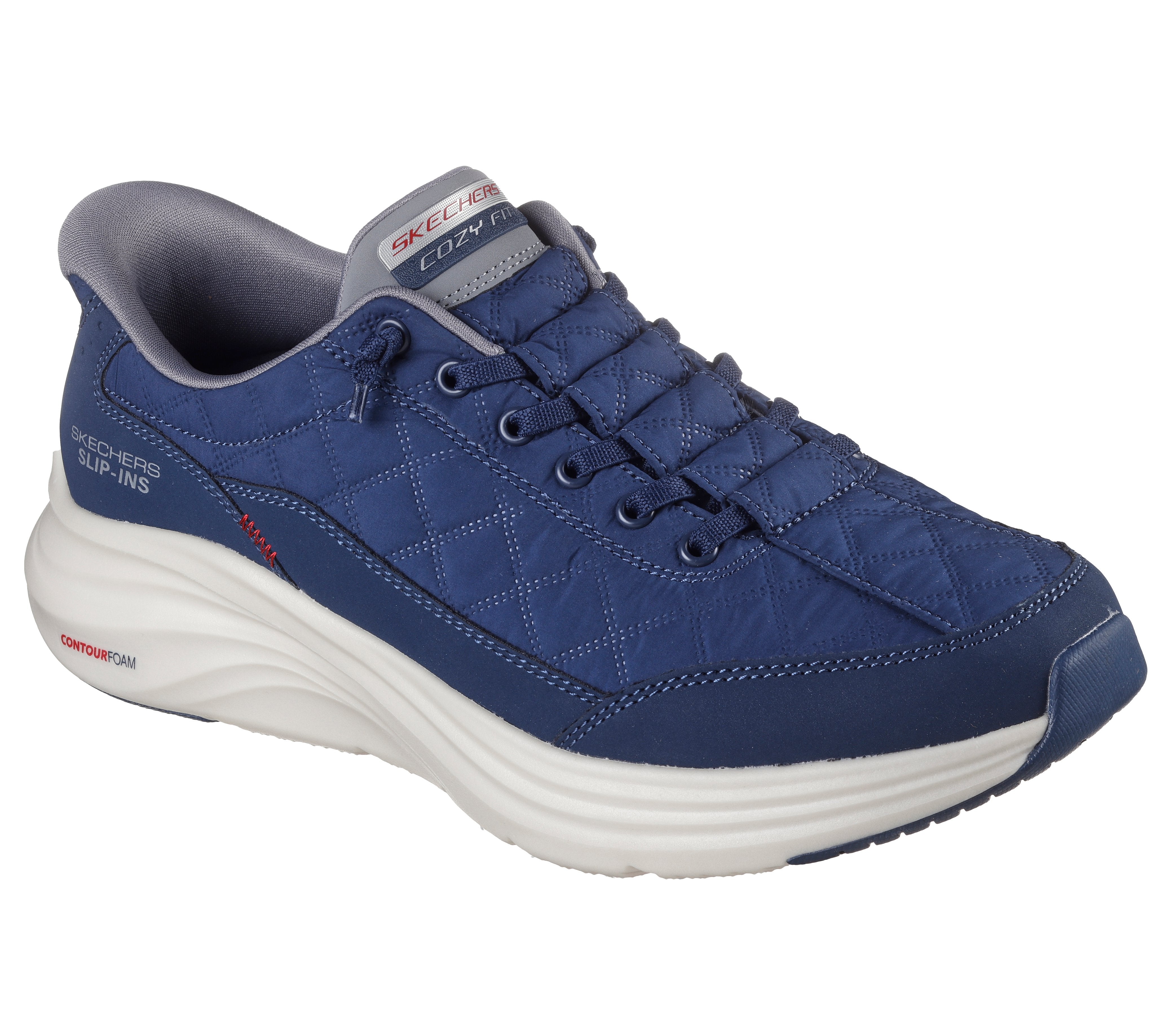 SKECHERS Sneaker contour foam slip ins blu 232619 CONTOUR FOAM-NVGY