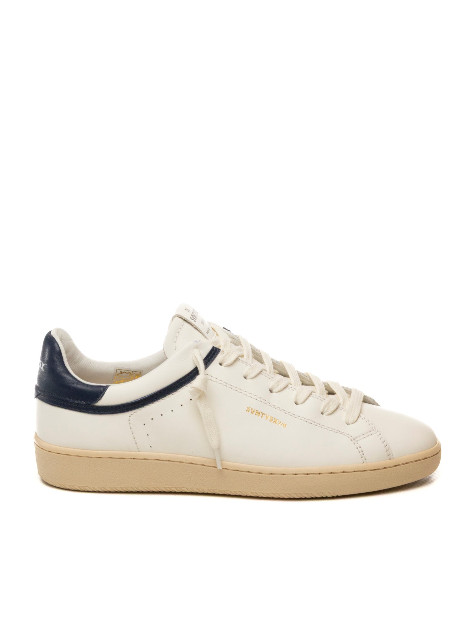 THE 76 Sneaker jump bianco/blu JUMP U PELLE-BIA/BLUE
