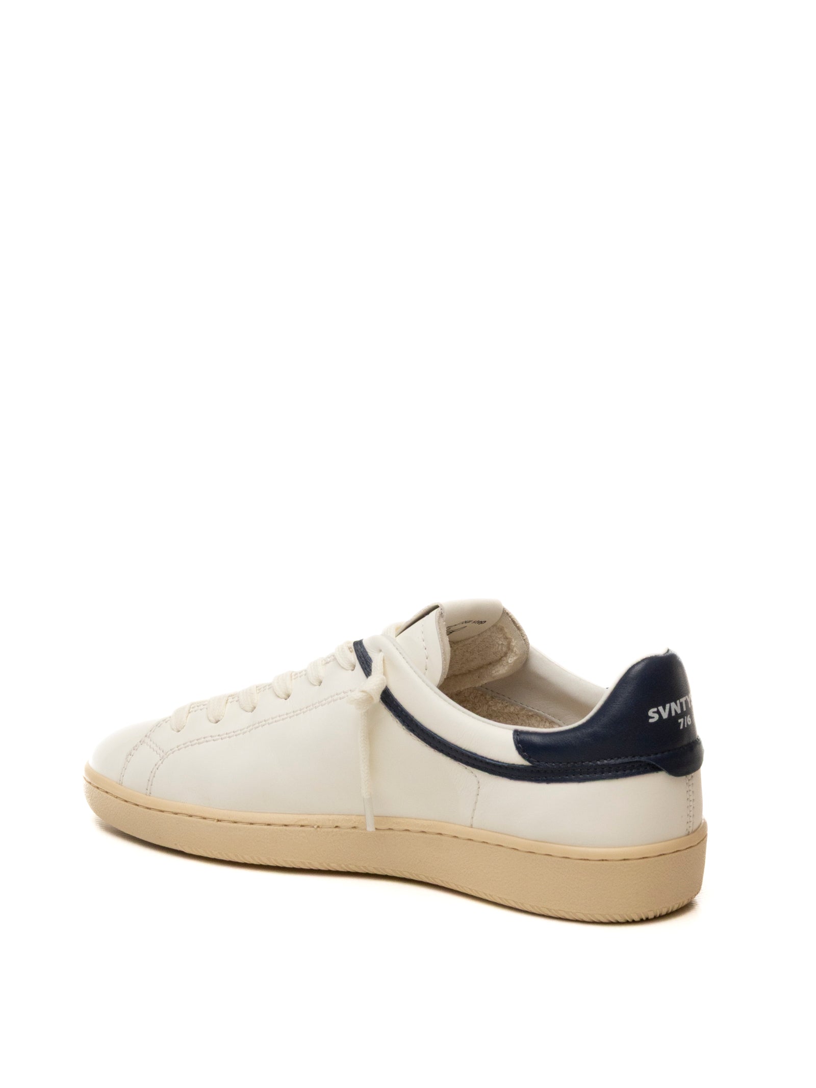 THE 76 Sneaker jump bianco/blu JUMP U PELLE-BIA/BLUE