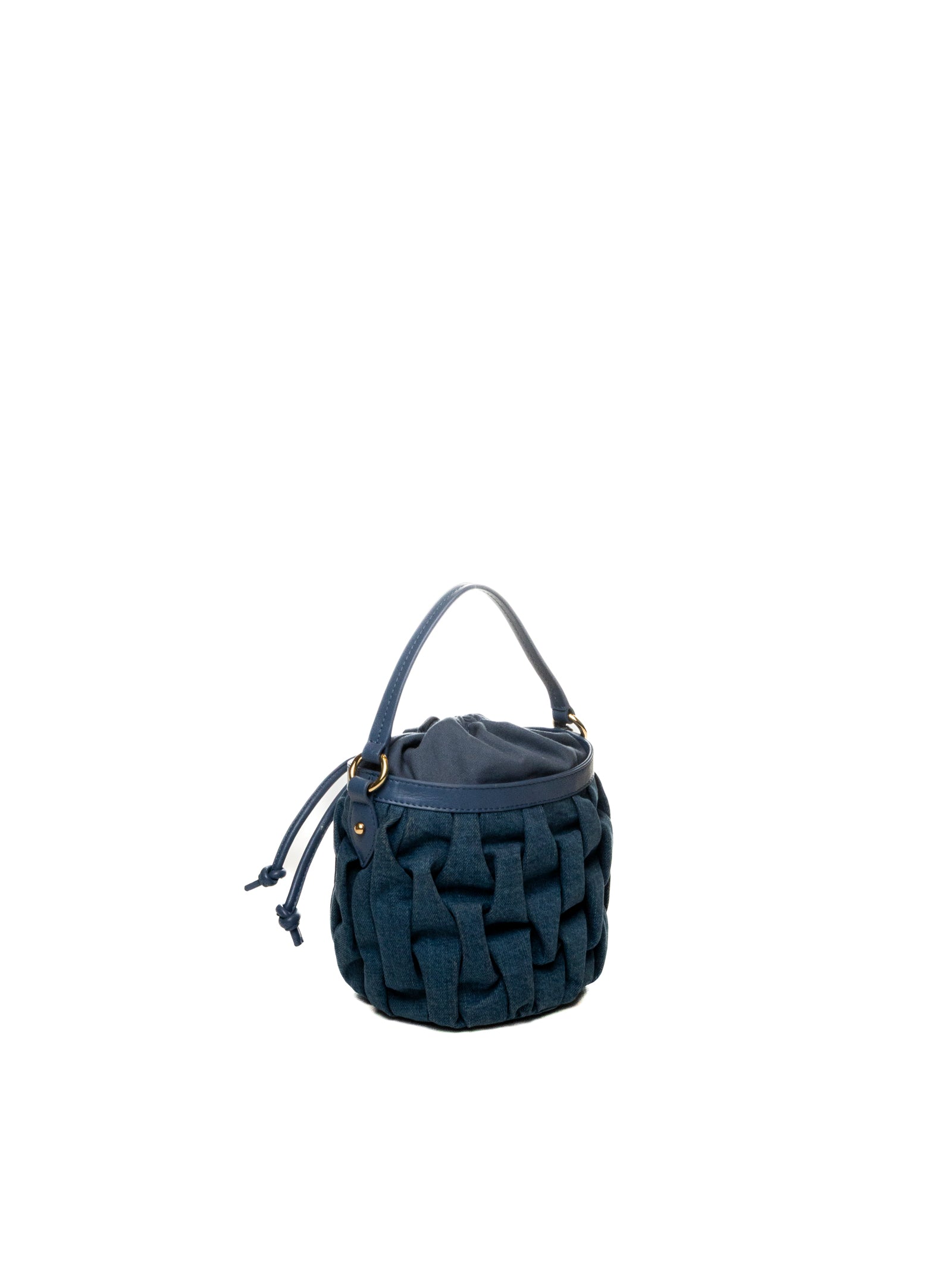 TOSCABLU borsa a spalla plissè blu 622B22 PELLE-C30