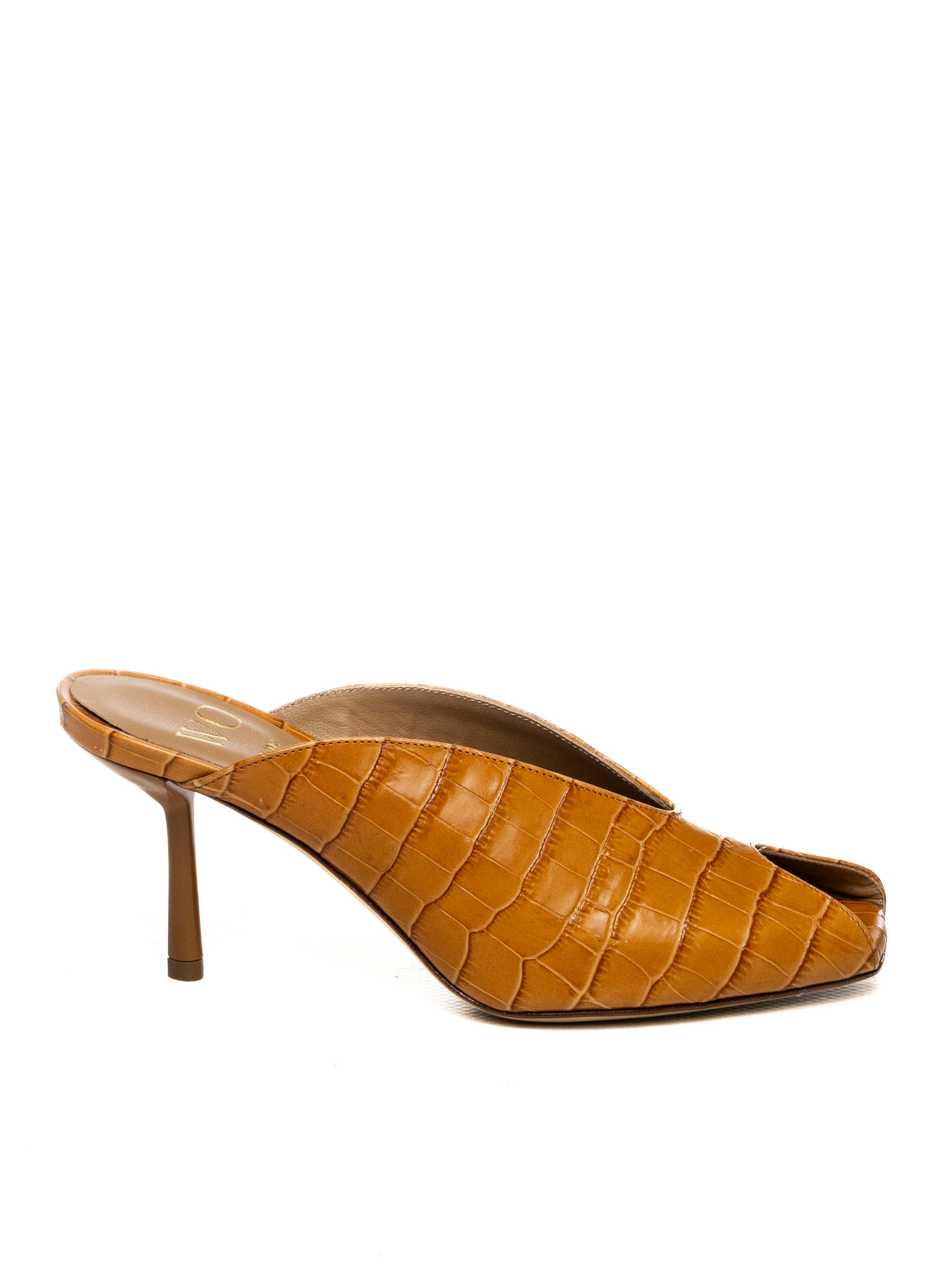 WO MILANO sandalo pelle marrone 840-COCCO NOCE PELLE-NOCE