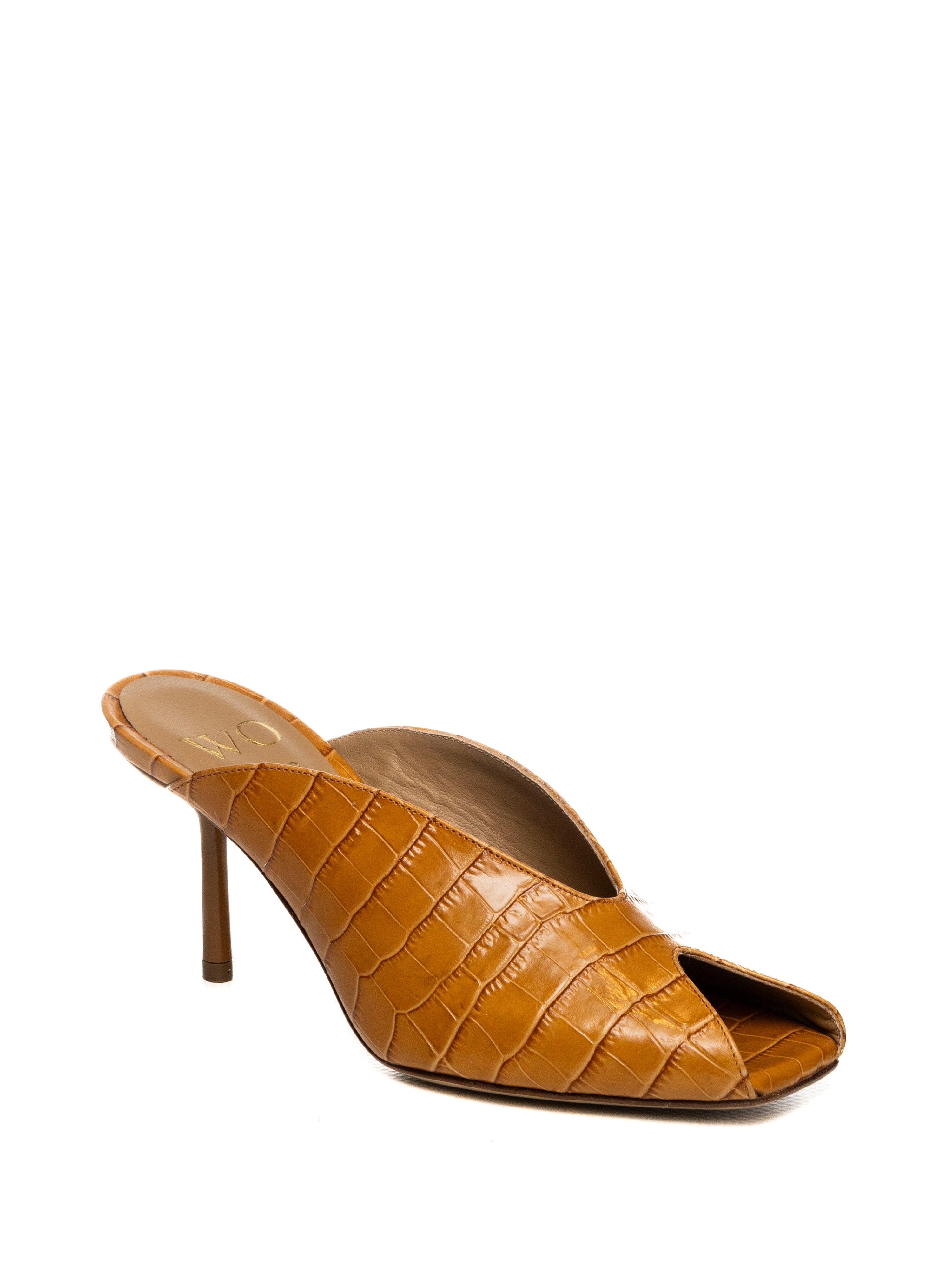 WO MILANO sandalo pelle marrone 840-COCCO NOCE PELLE-NOCE