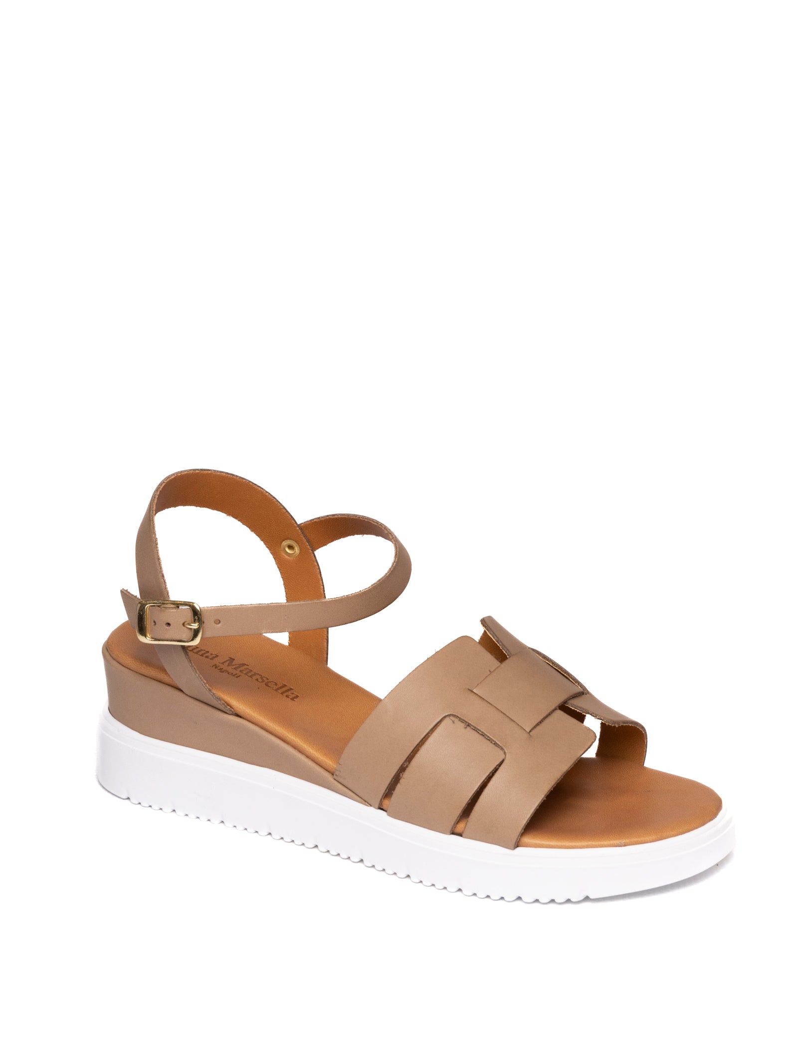 YUNA MARSELLA Sandalo pelle taupe FZ-318 VIT-TAUPE