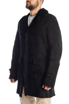 D FOUR Giacca lunga montone R766 MONT SCA-NERO 
