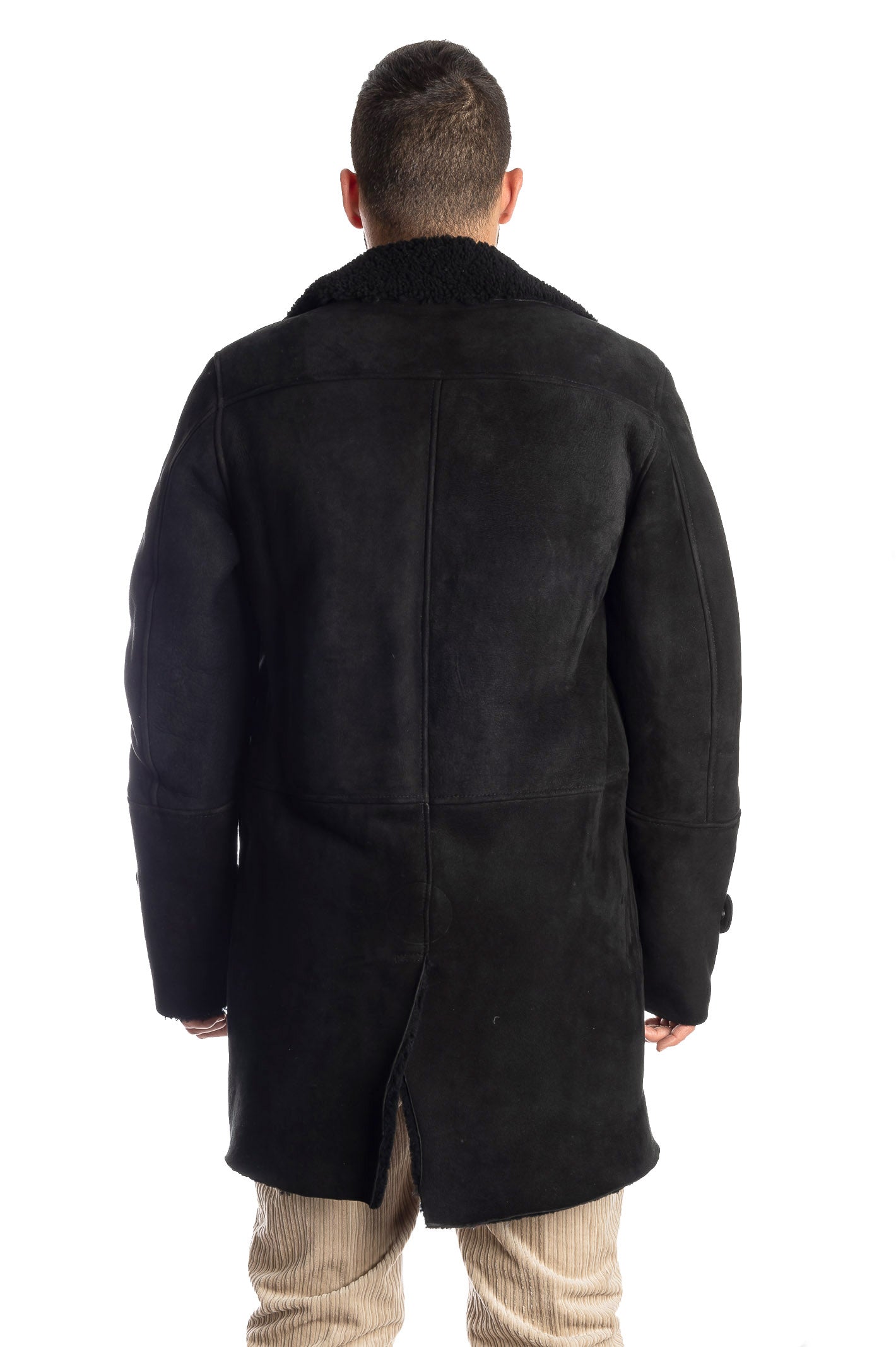 D FOUR Giacca lunga montone R766 MONT SCA-NERO 