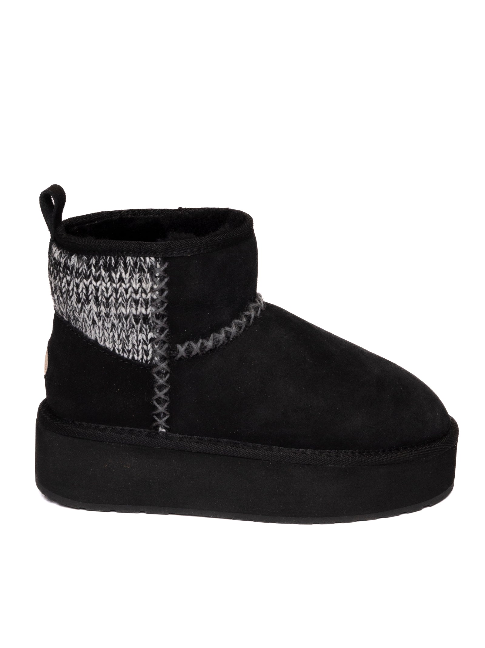 EMU Stivaletto montone nero W13143 STINGERKNIT-BLACK 