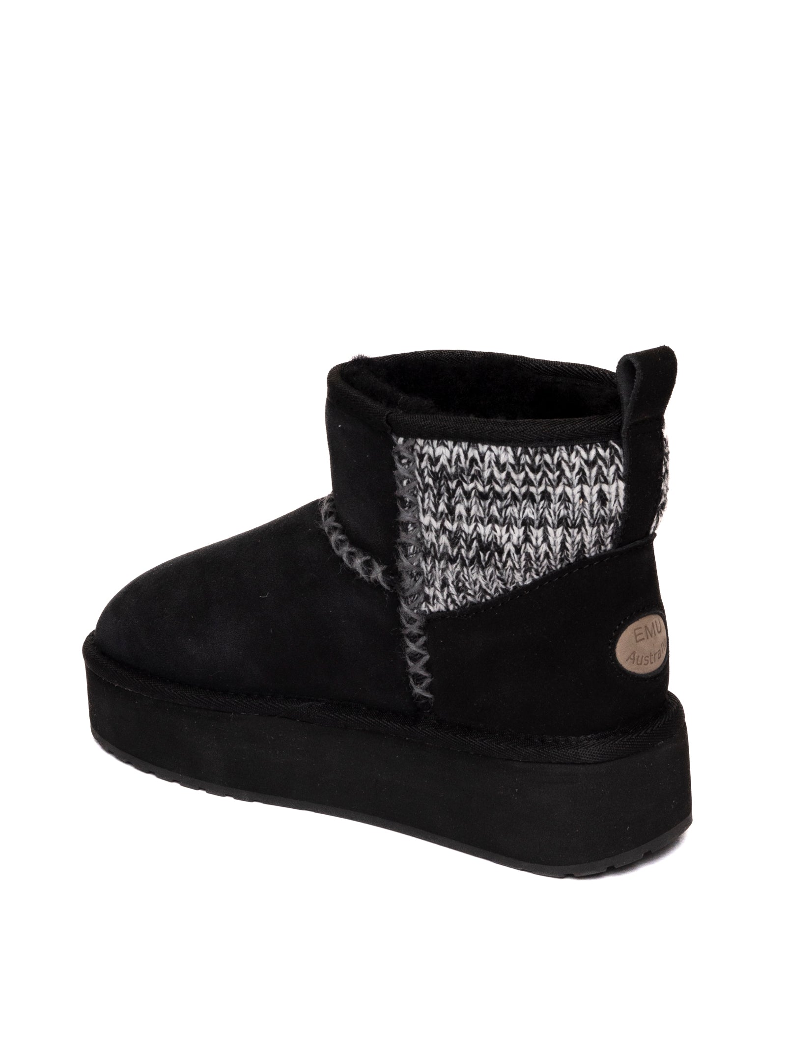 EMU Stivaletto montone nero W13143 STINGERKNIT-BLACK 