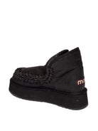 MOU Stivaletto mini eskimo platform nero MINI ESKIM PLATFORM 681000B-CBK 