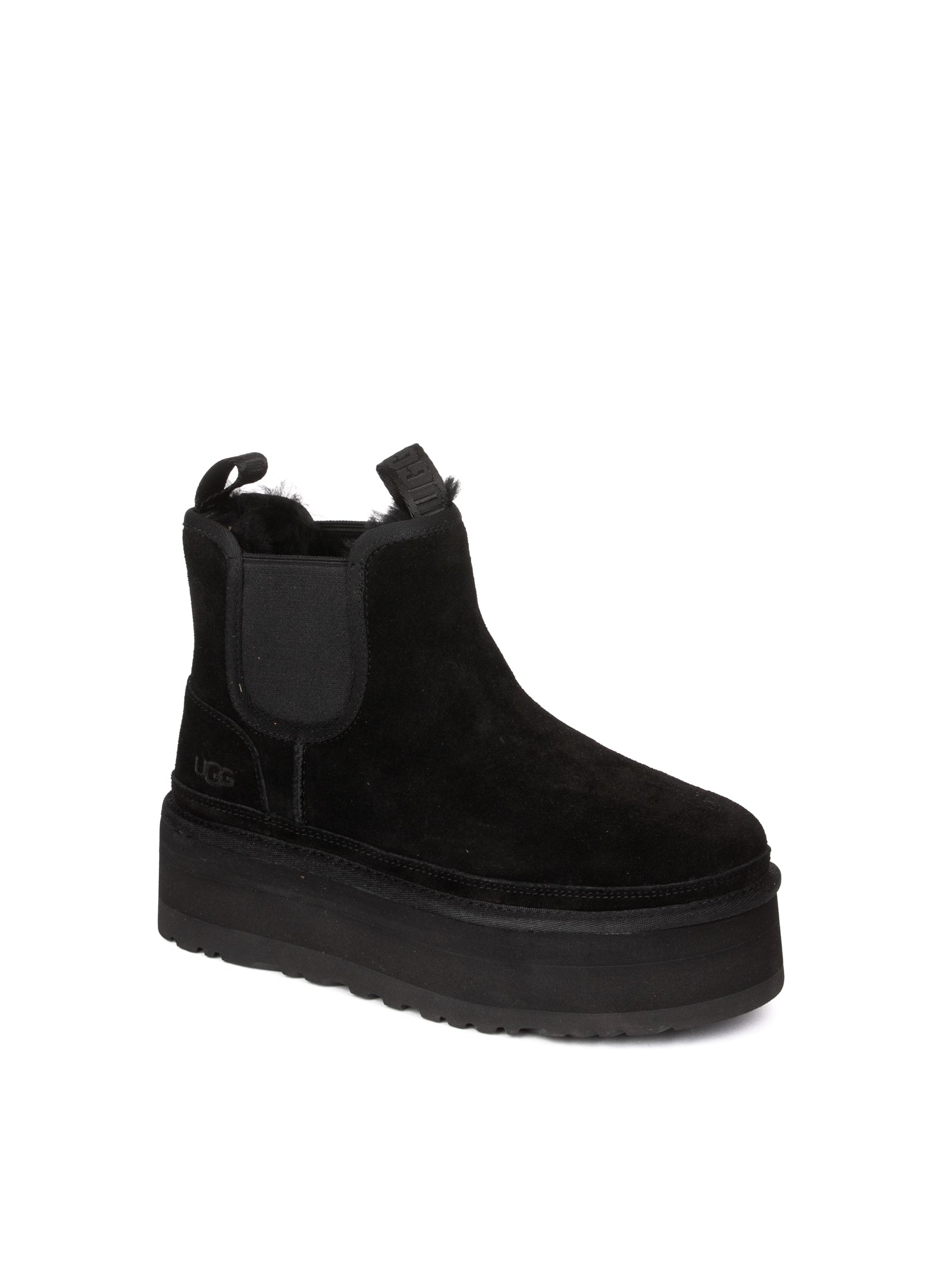 UGG stivale chelsea neumel nero<BR/> NEUMELPLATFORMCHELSEA MONTONE-BLK 