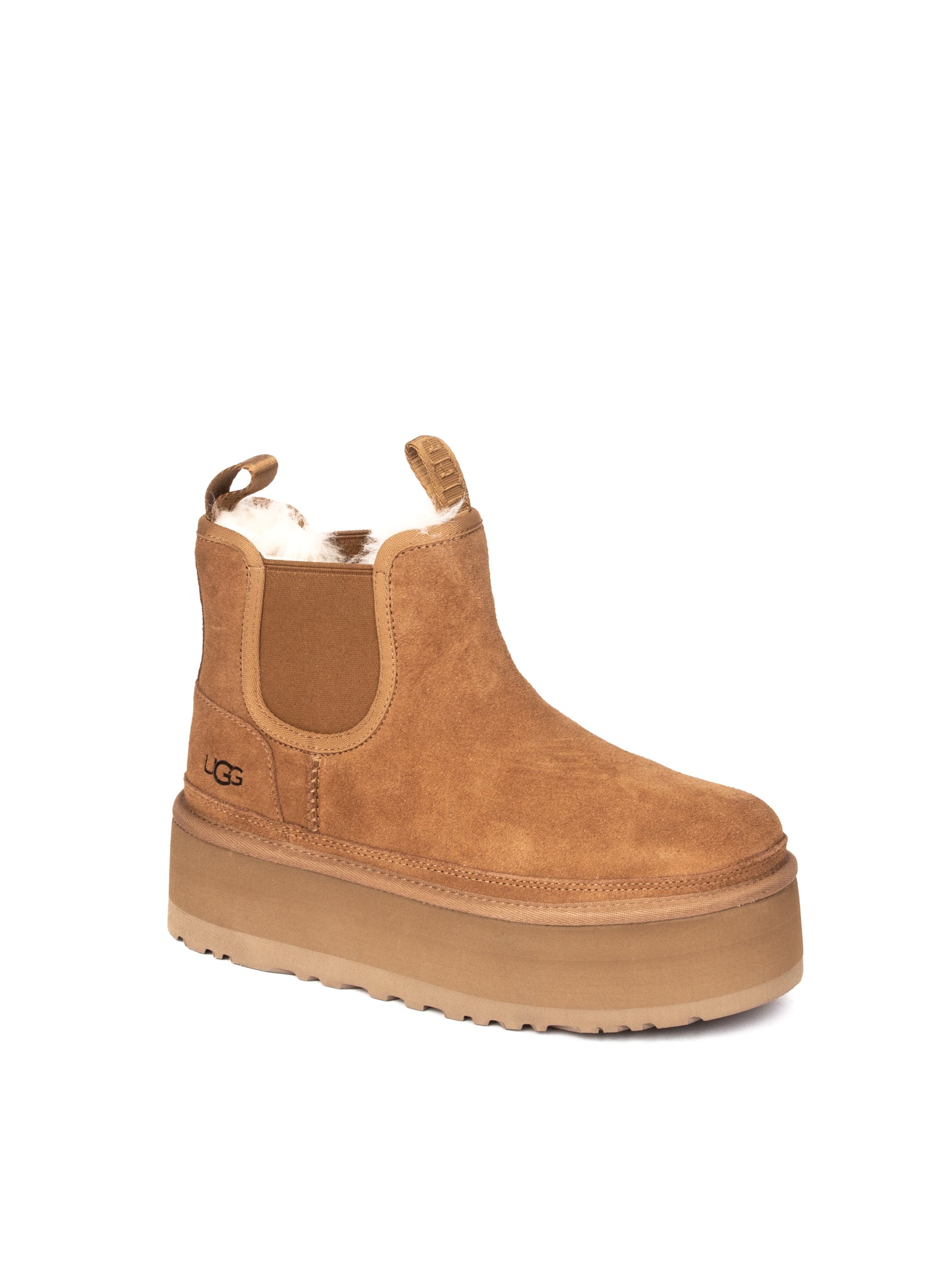 UGG stivale chelsea neumel chestnut <BR/> NEUMELPLATFORM CHELSEA MONTONE-CHEST 