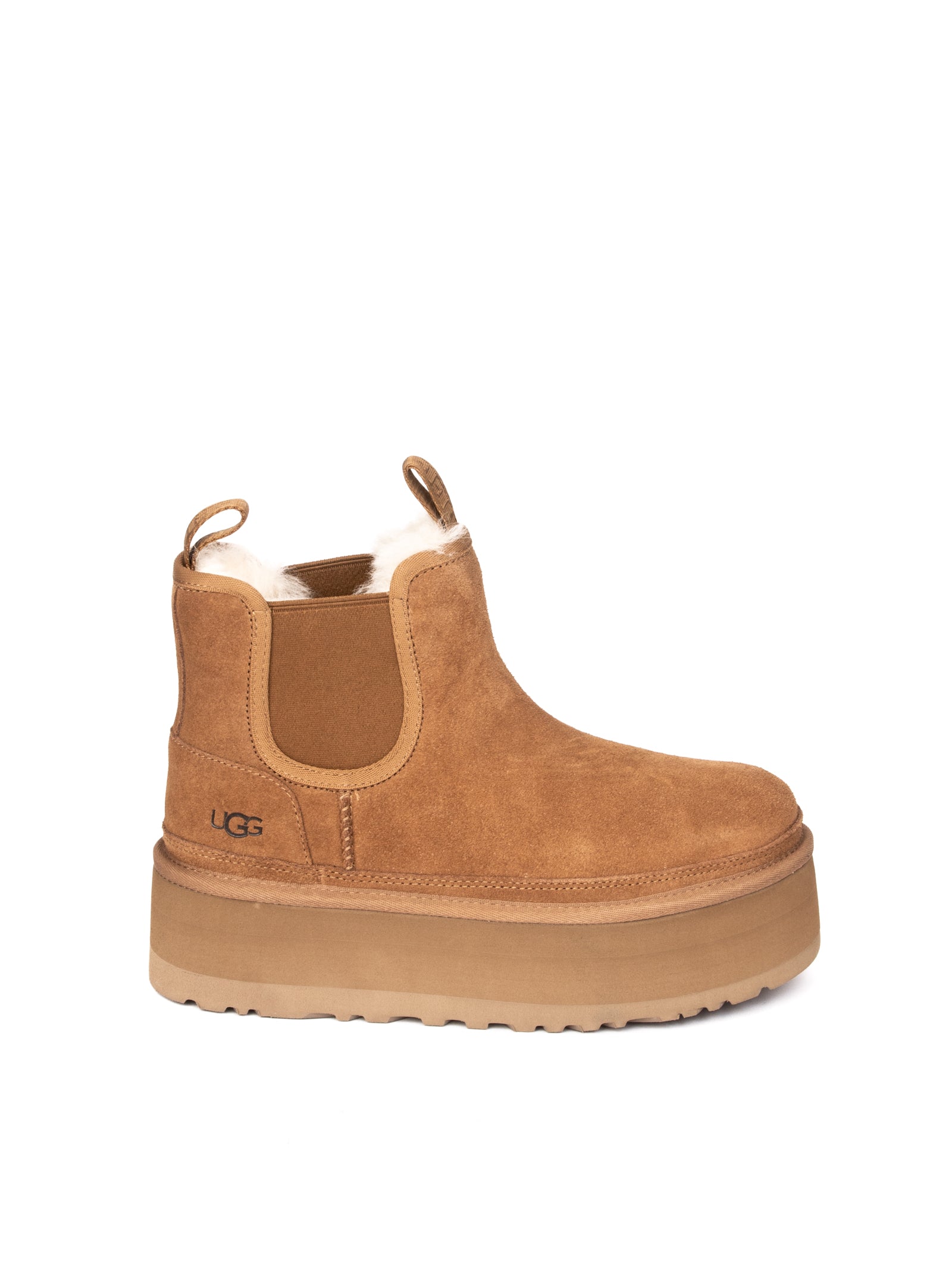 UGG stivale chelsea neumel chestnut <BR/> NEUMELPLATFORM CHELSEA MONTONE-CHEST 