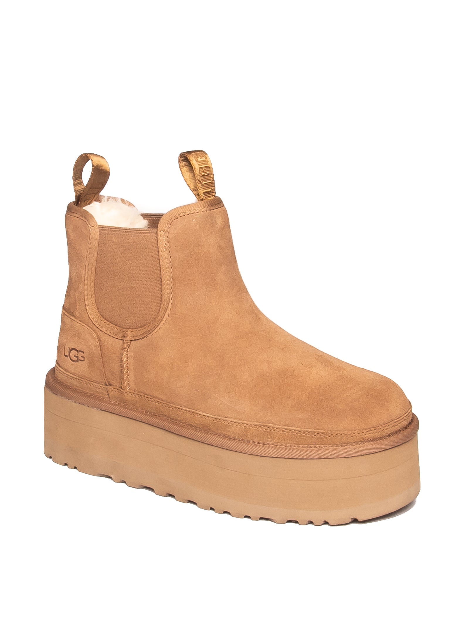 UGG stivale chelsea neumel chestnut <BR/> NEUMELPLATFORM CHELSEA MONTONE-CHEST 