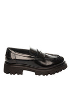VSL Mocassino pelle nero <BR/> 7807 ASPORT-NERO 