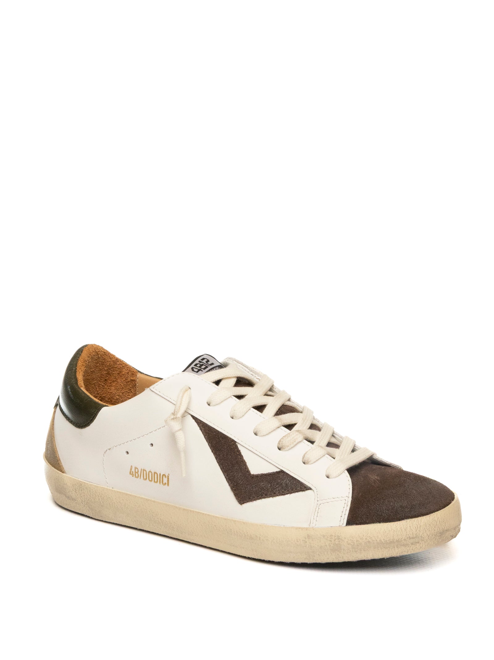 4B12 Sneaker suprime bianco/verde SUPRIME U PELLE-211 