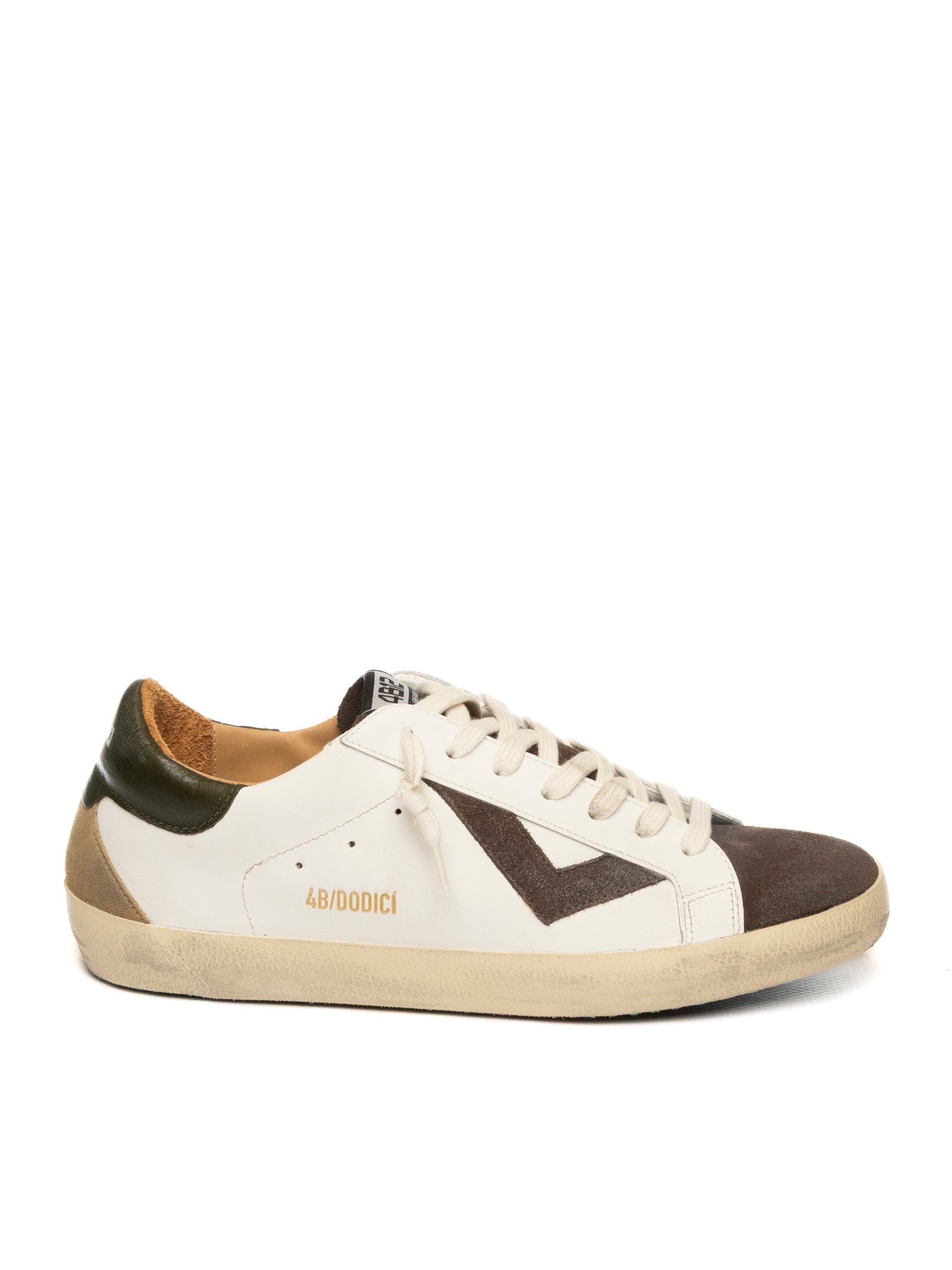 4B12 Sneaker suprime bianco/verde SUPRIME U PELLE-211 