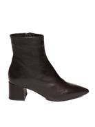 FRANCO RUSSO tronchetto in nappa nero<BR/> 6837 NAPPA-NERO 
