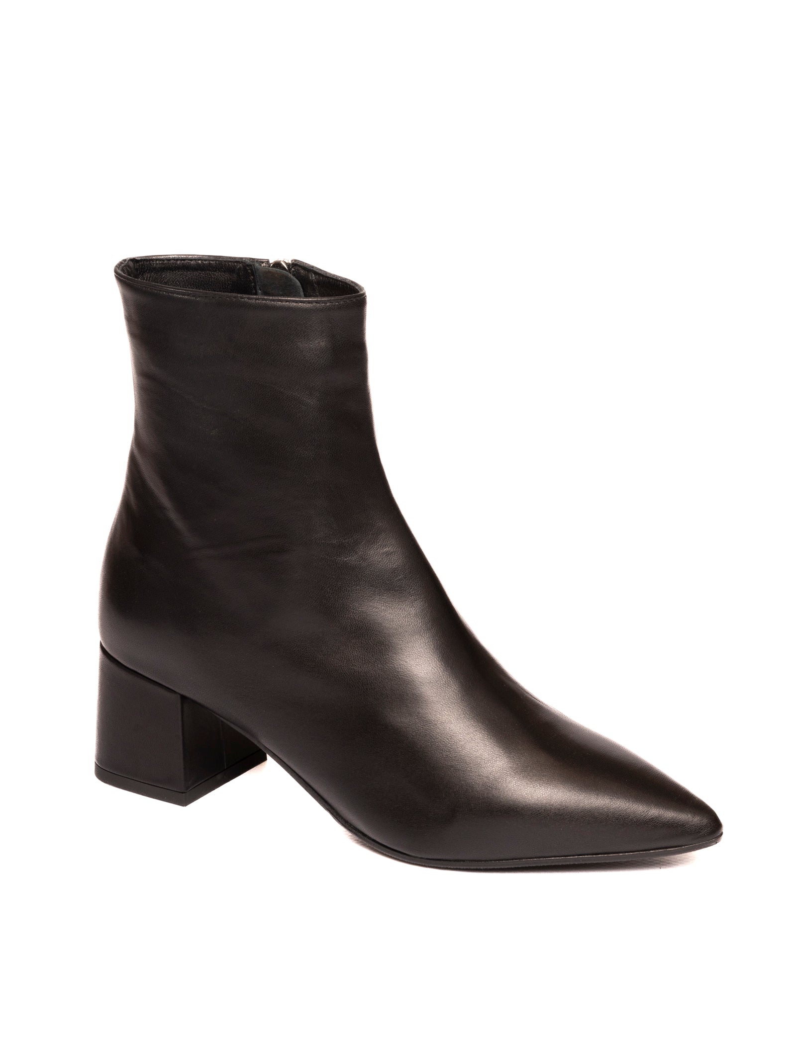 FRANCO RUSSO tronchetto in nappa nero<BR/> 6837 NAPPA-NERO 