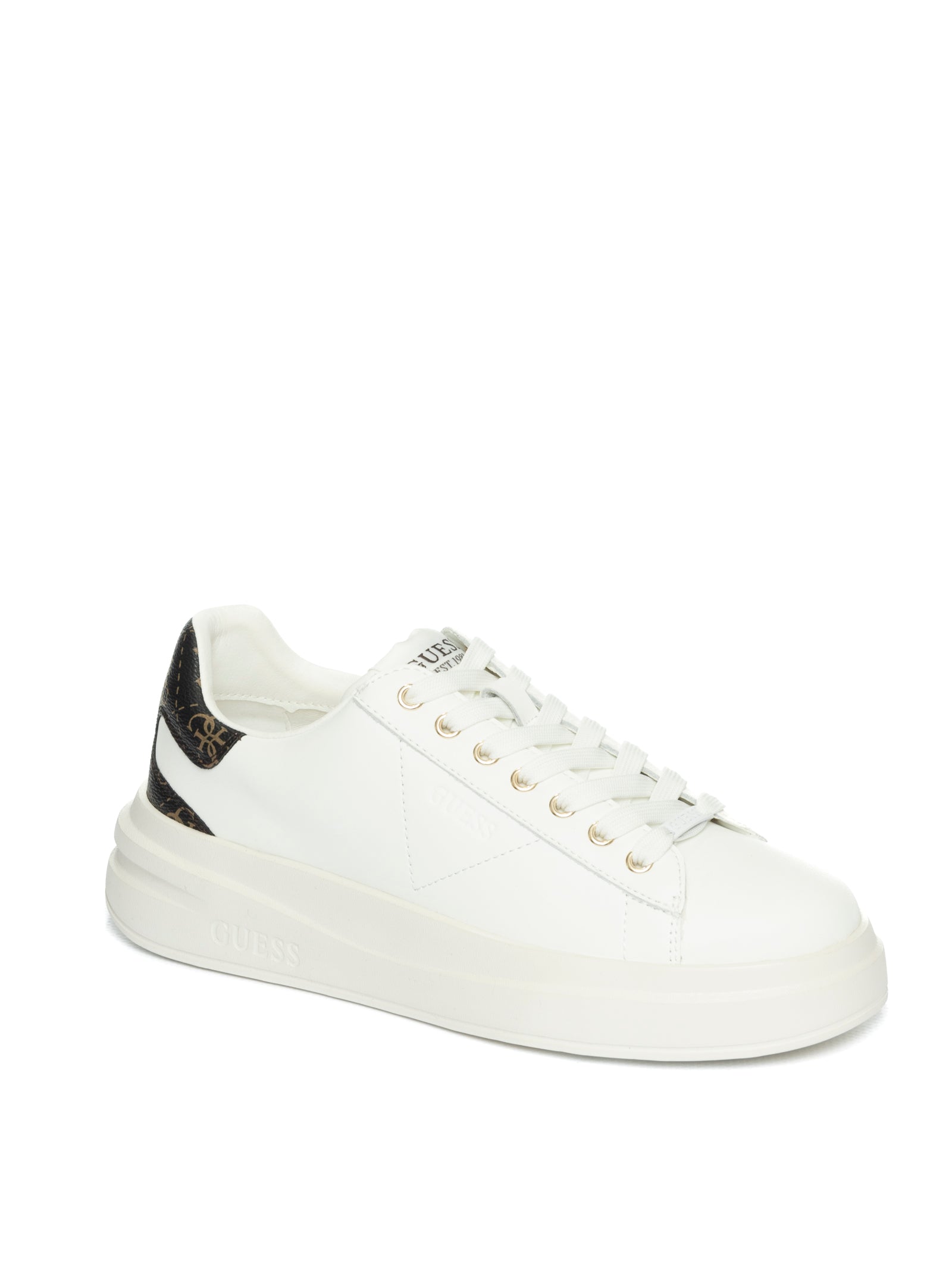 GUESS Sneaker elbina bianco FLJELB FAL12 ELBINA-WHBRO 
