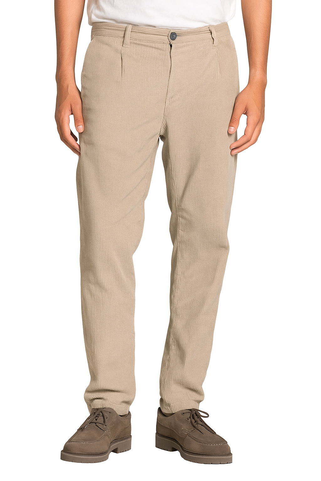 IMPURE pantalone velluto beige MIHARA VELL-SAND 