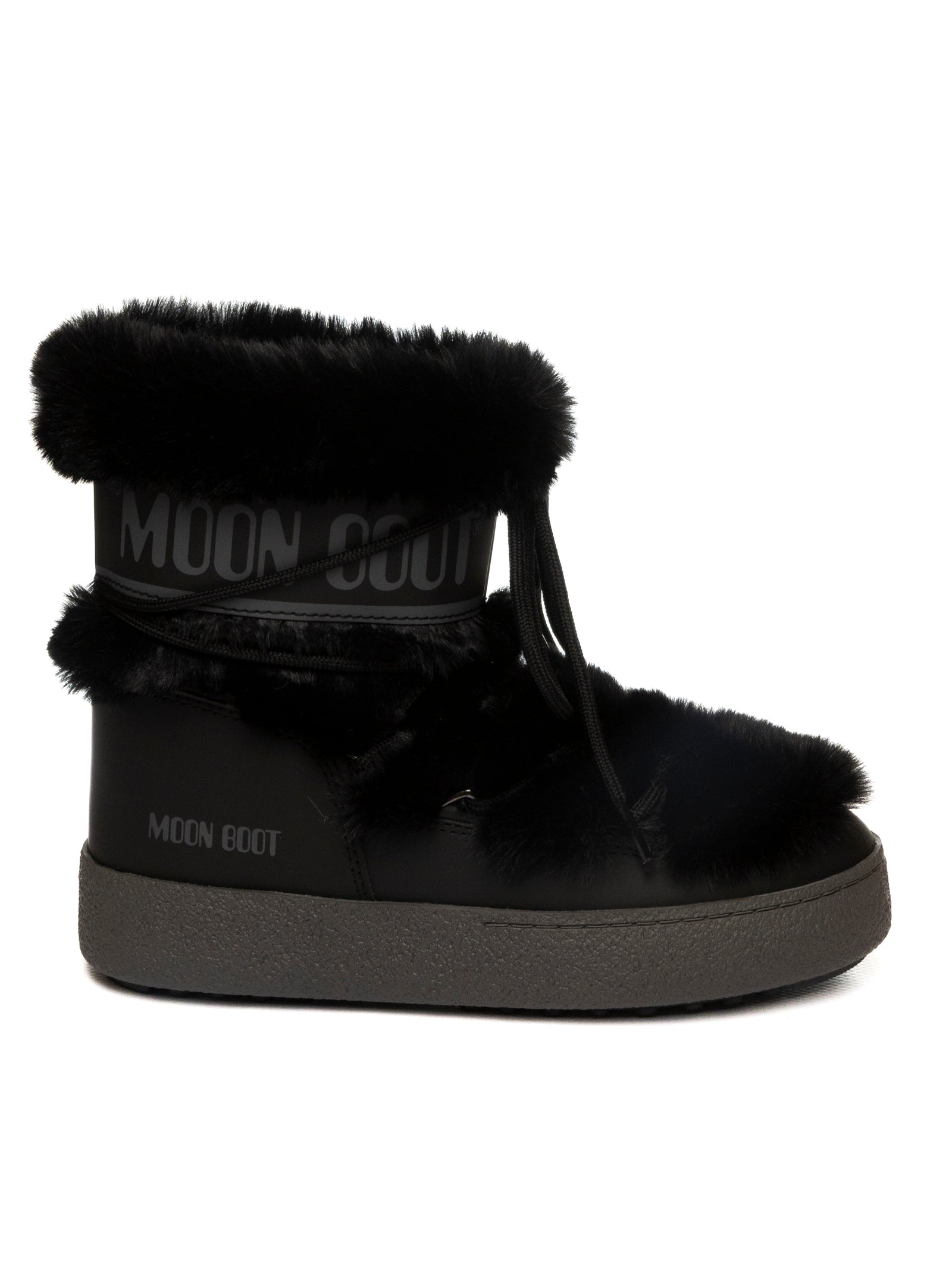 MOON BOOT Doposci icon l track fur nero 2450130 LTRACKFUR-N001 
