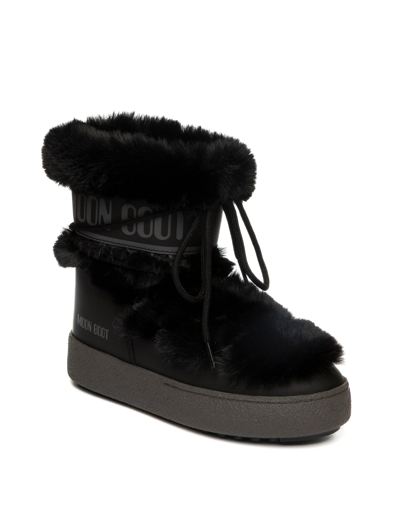 MOON BOOT Doposci icon l track fur nero 2450130 LTRACKFUR-N001 