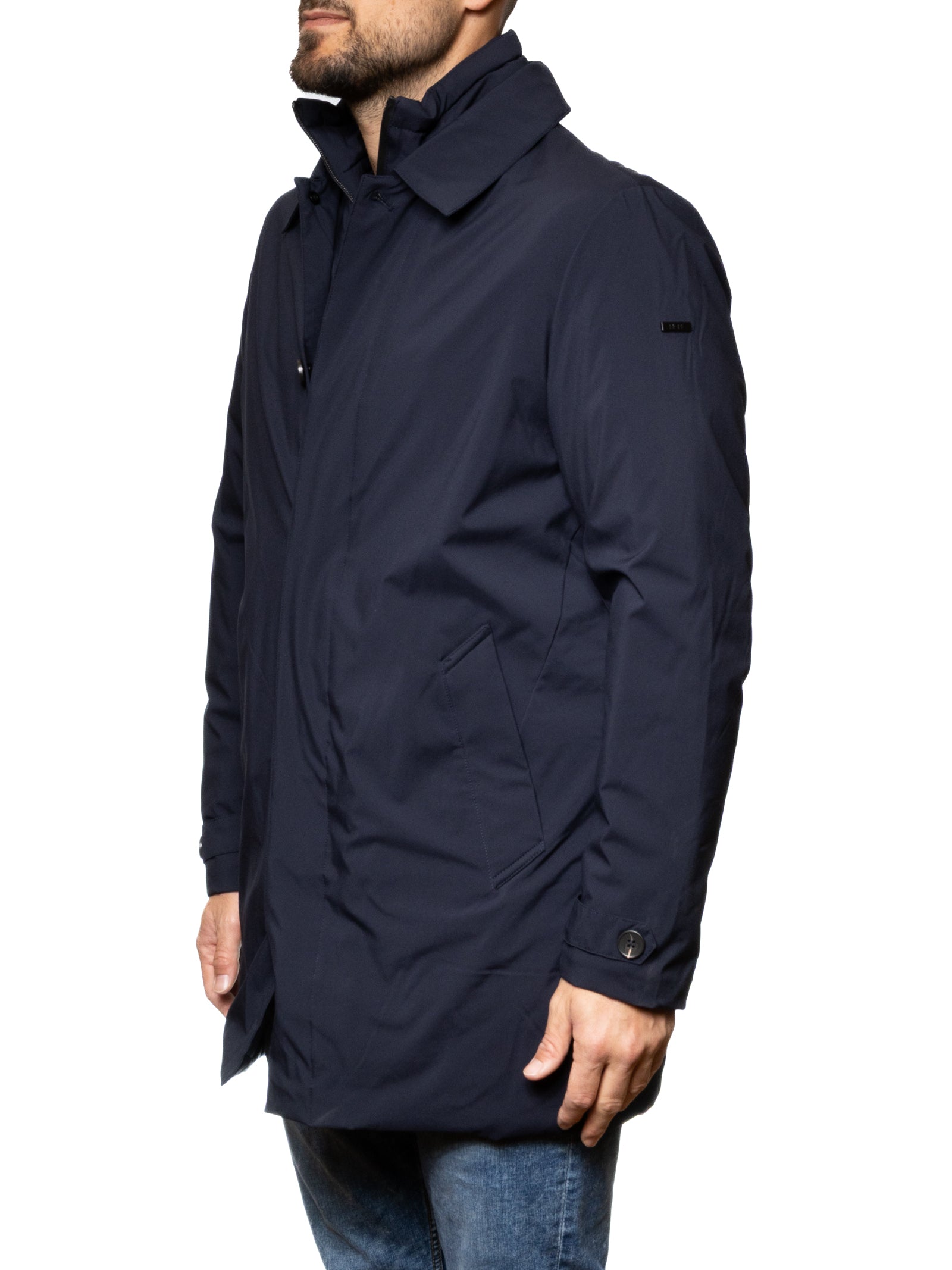 MORE cappotto tessuto blu M2075 TESS-BLU 