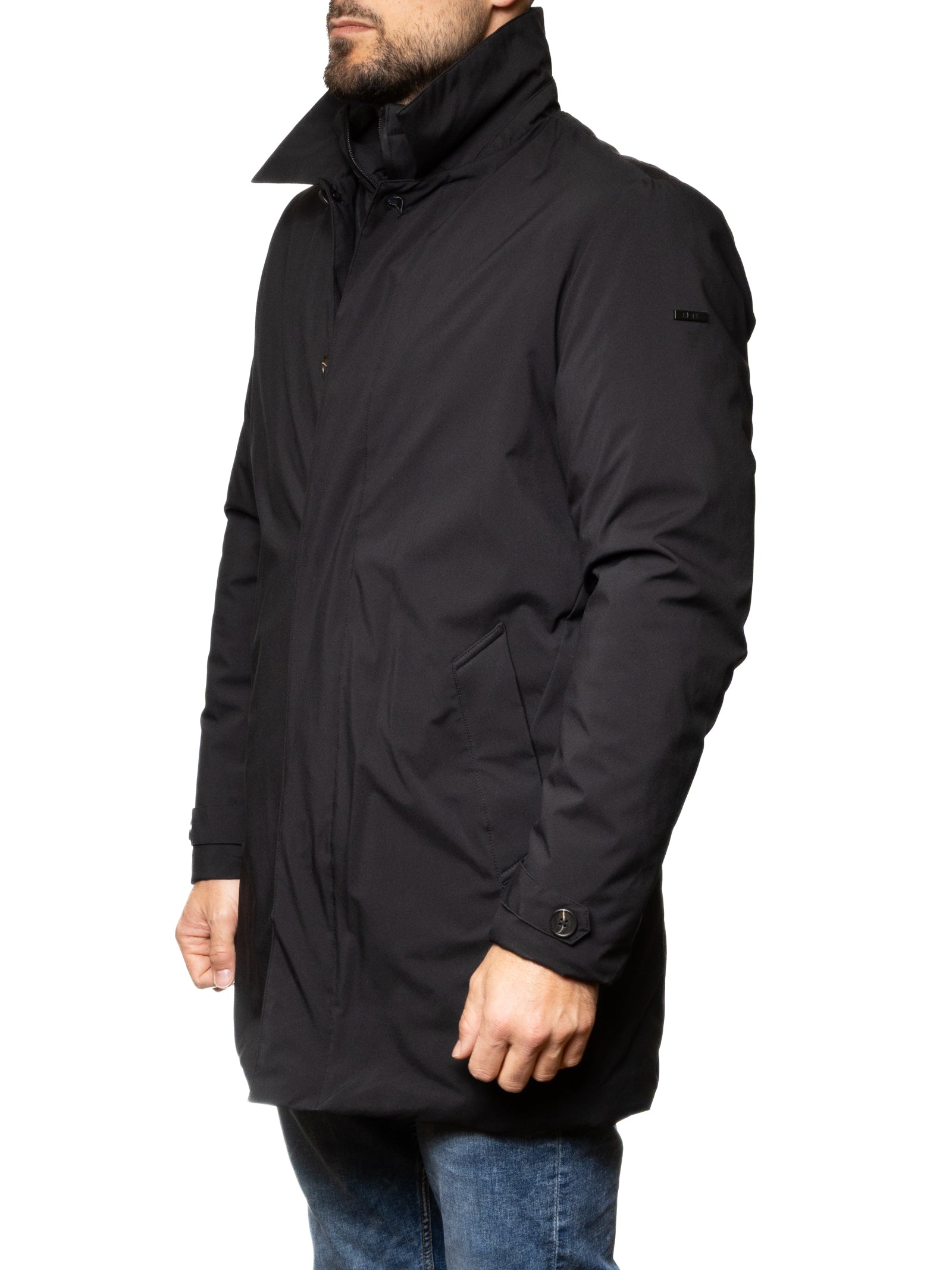 MORE cappotto tessuto nero M2075 TESS-NERO 