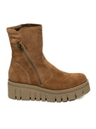 NERO GIARDINI Anfibio zeppa camoscio beige 514914 VELOUR-MOU 