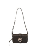 PINKO borsa a spalla one slouchy zip mini nero/argento 105345-A2JG ONESLOUCHYZIPMINI-Z99E 